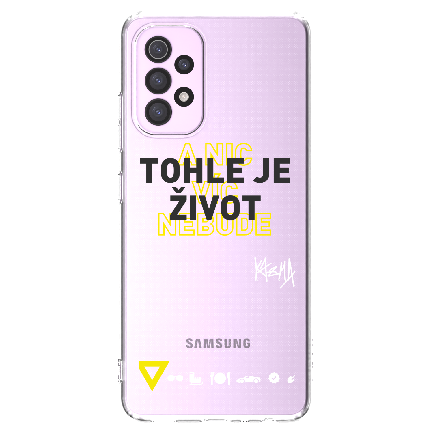 Picasee silikonový průhledný obal pro Samsung Galaxy A32 5G A326B - Kazma - TOHLE JE ŽIVOT A NIC VÍC NEBUDE