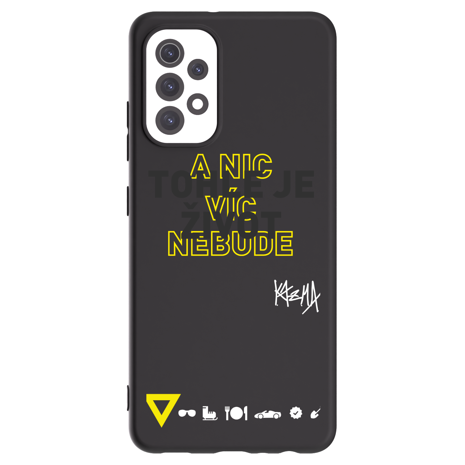 Picasee silikonový černý obal pro Samsung Galaxy A32 5G A326B - Kazma - TOHLE JE ŽIVOT A NIC VÍC NEBUDE