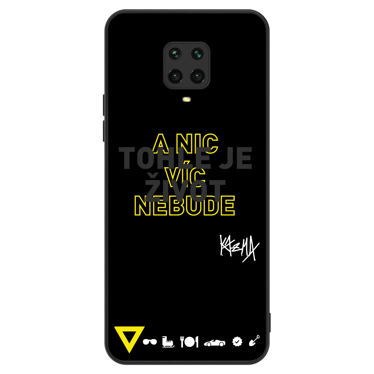 Picasee ULTIMATE CASE pro Xiaomi Redmi Note 9 Pro - Kazma - TOHLE JE ŽIVOT A NIC VÍC NEBUDE