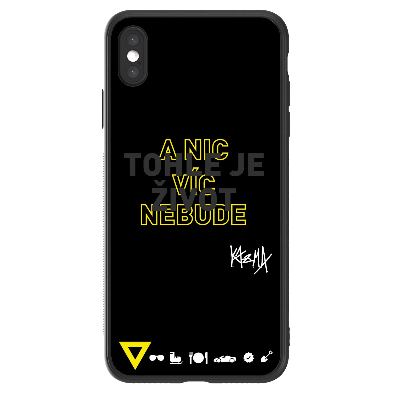 Picasee ULTIMATE CASE pro Apple iPhone XS Max - Kazma - TOHLE JE ŽIVOT A NIC VÍC NEBUDE