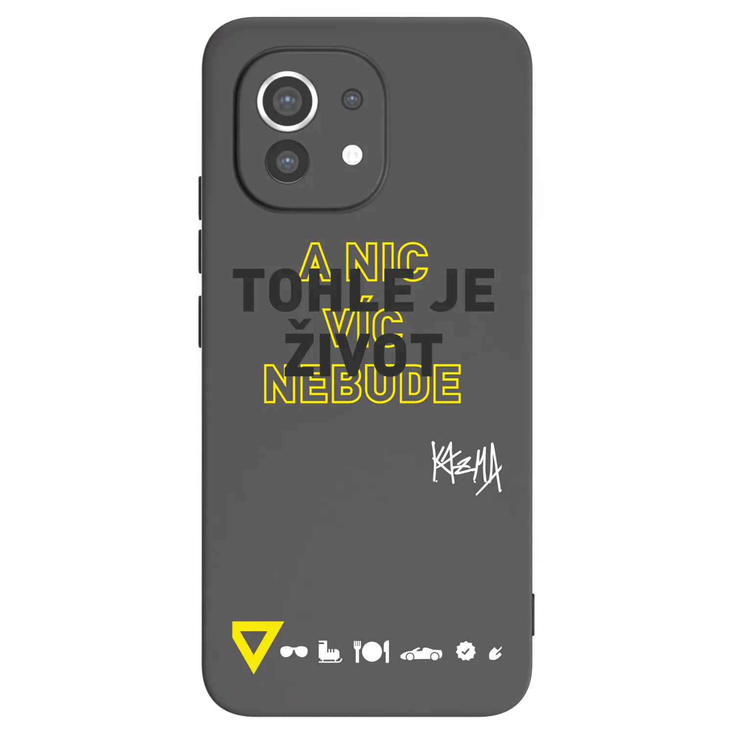 Picasee silikonový černý obal pro Xiaomi Mi 11 - Kazma - TOHLE JE ŽIVOT A NIC VÍC NEBUDE