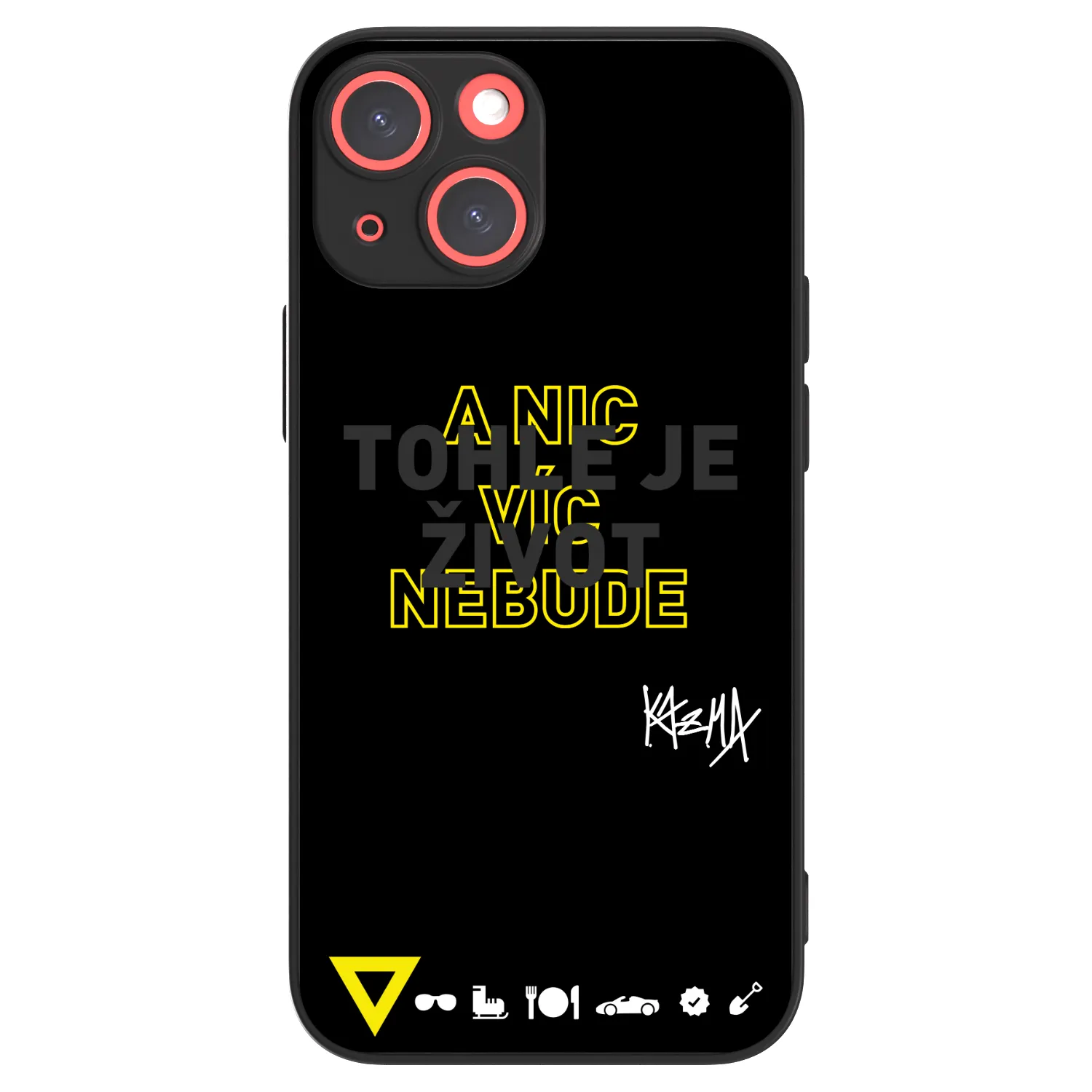 Picasee ULTIMATE CASE pro Apple iPhone 13 mini - Kazma - TOHLE JE ŽIVOT A NIC VÍC NEBUDE