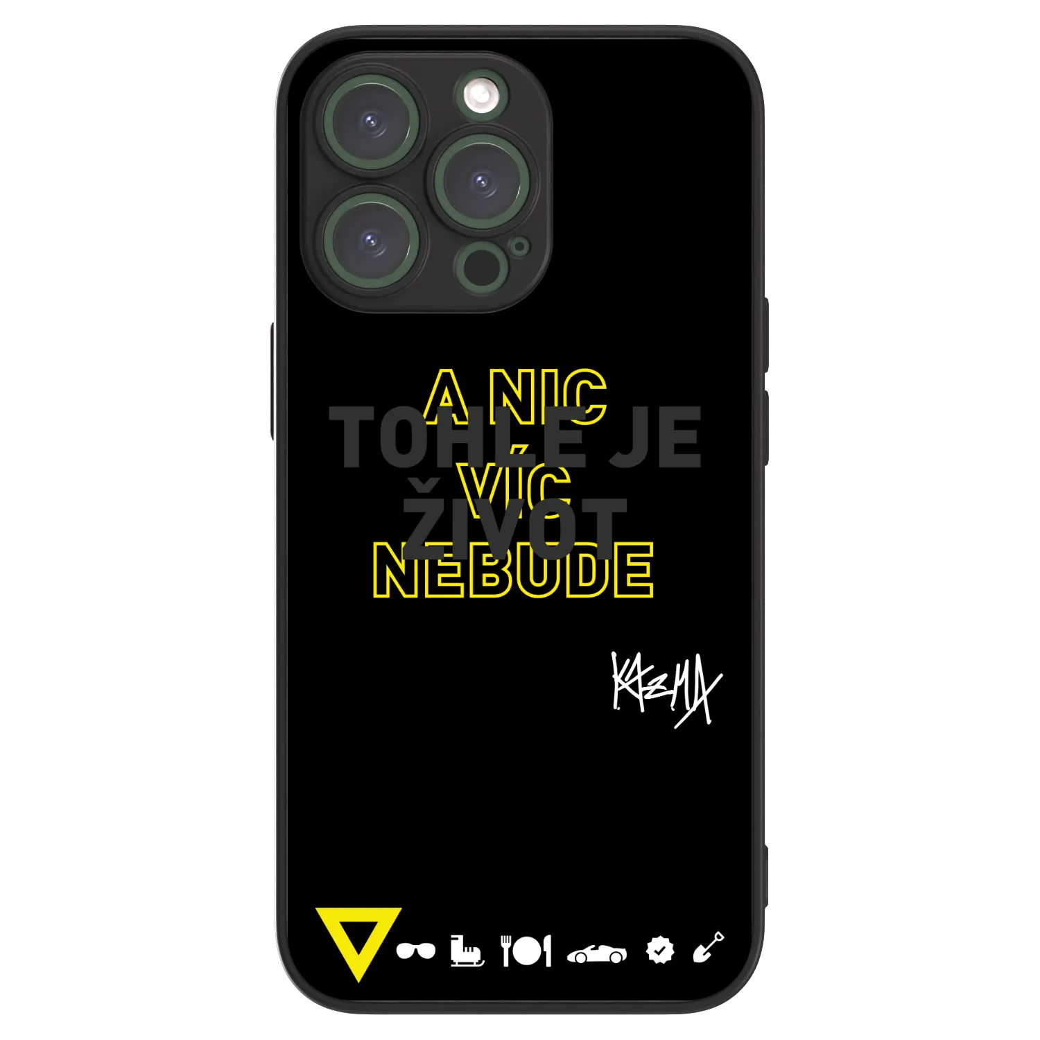 Picasee ULTIMATE CASE pro Apple iPhone 13 Pro - Kazma - TOHLE JE ŽIVOT A NIC VÍC NEBUDE