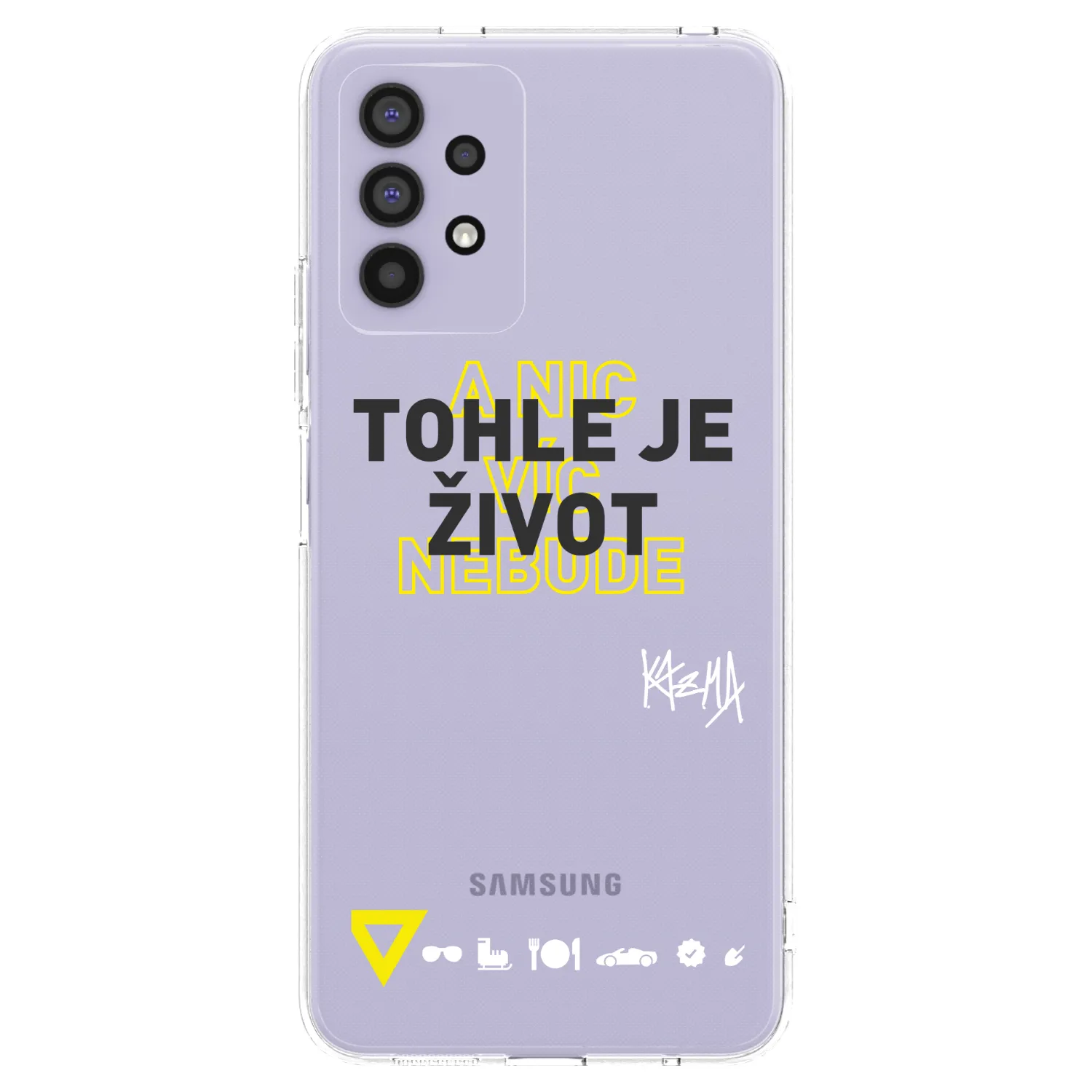 Picasee silikonový průhledný obal pro Samsung Galaxy A32 4G SM-A325F - Kazma - TOHLE JE ŽIVOT A NIC VÍC NEBUDE