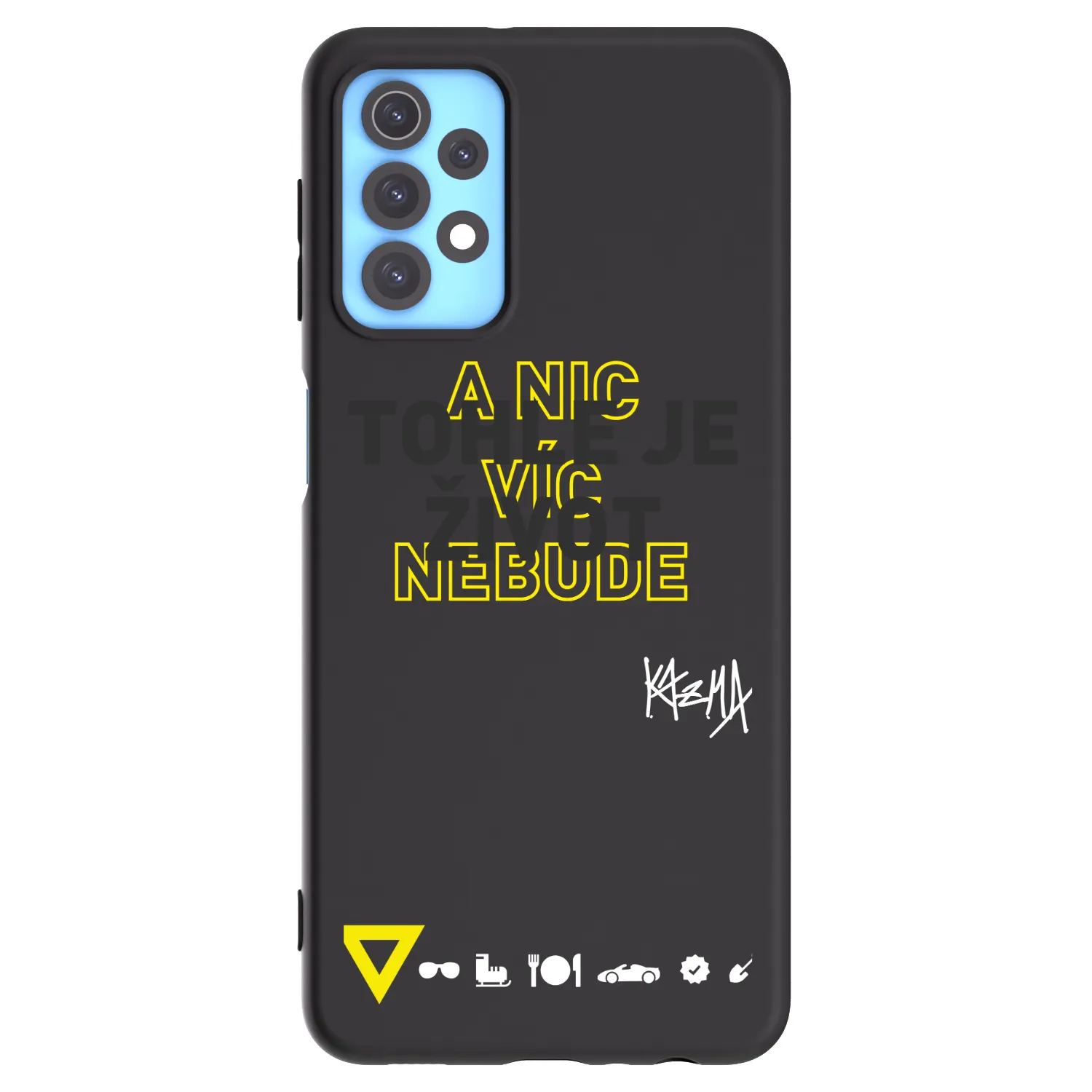 Picasee silikonový černý obal pro Samsung Galaxy A32 4G SM-A325F - Kazma - TOHLE JE ŽIVOT A NIC VÍC NEBUDE