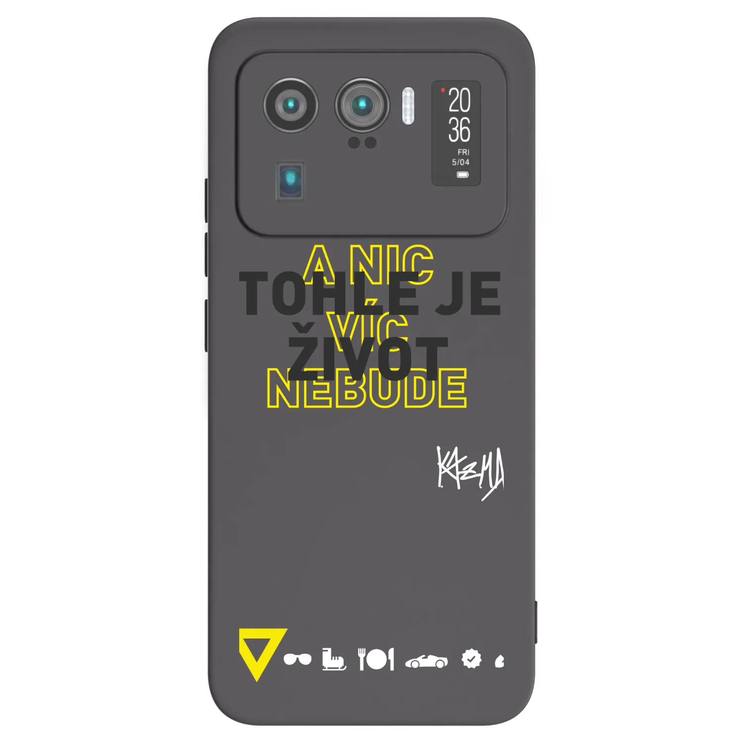 Picasee silikonový černý obal pro Xiaomi Mi 11 Ultra - Kazma - TOHLE JE ŽIVOT A NIC VÍC NEBUDE