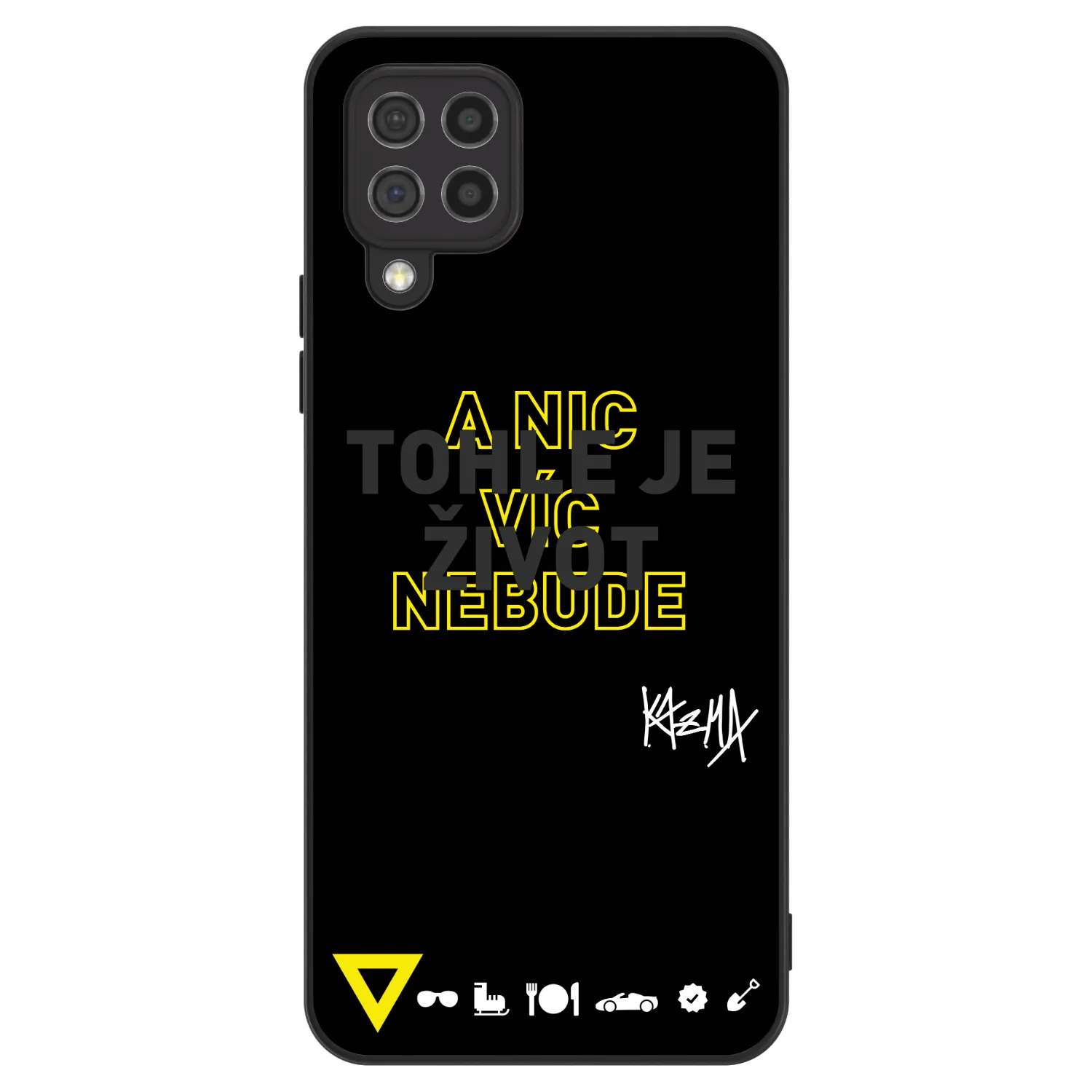 Picasee ULTIMATE CASE pro Samsung Galaxy A22 A225F 4G - Kazma - TOHLE JE ŽIVOT A NIC VÍC NEBUDE