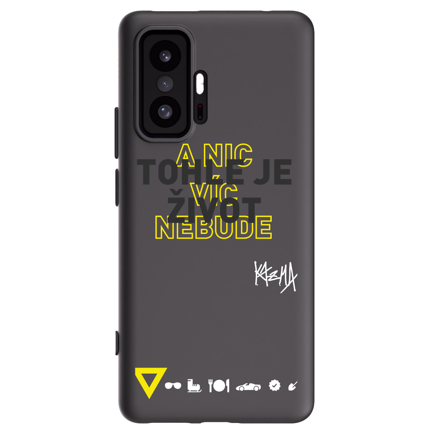 Picasee silikonový černý obal pro Xiaomi 11T Pro - Kazma - TOHLE JE ŽIVOT A NIC VÍC NEBUDE