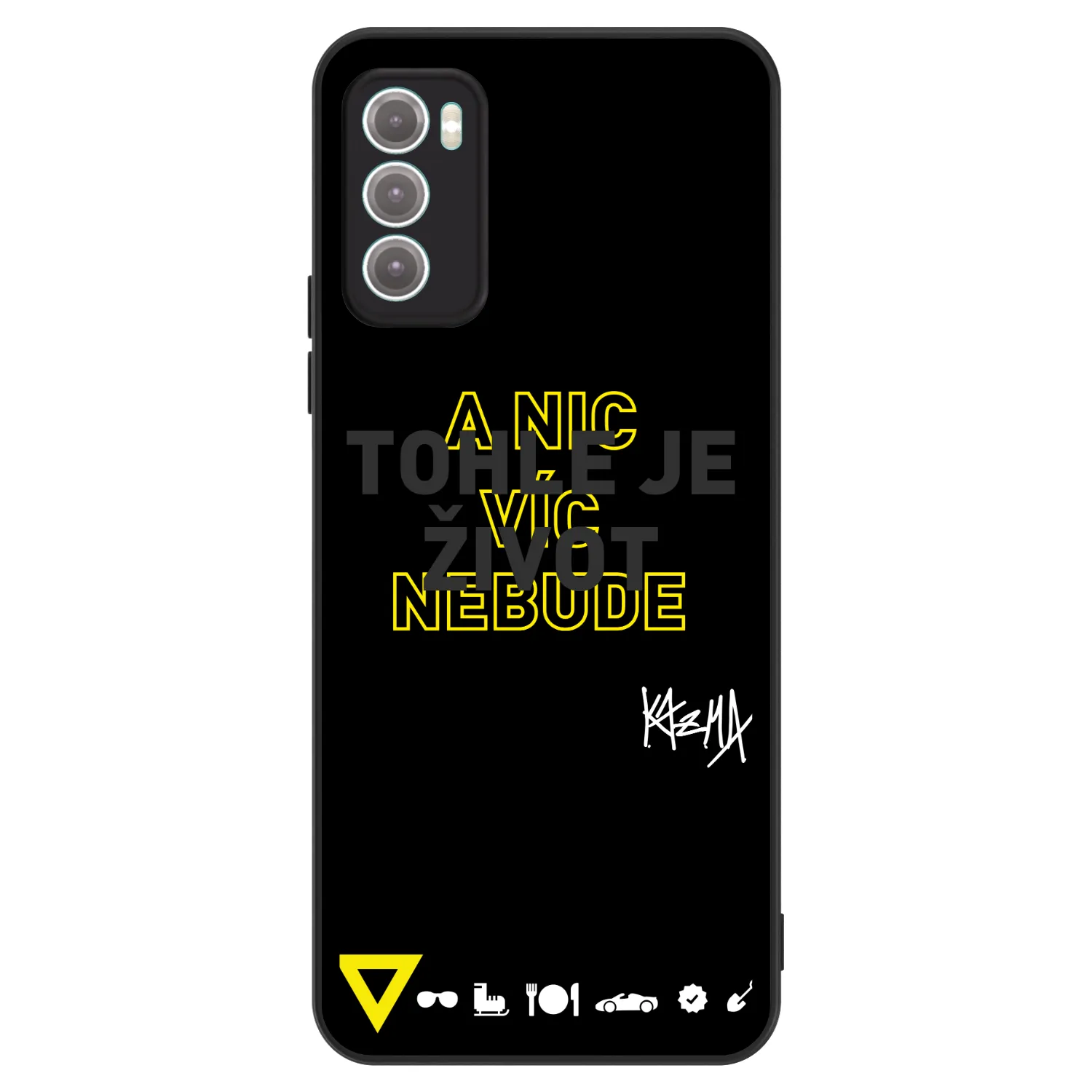 Picasee ULTIMATE CASE pro Motorola Moto G60 - Kazma - TOHLE JE ŽIVOT A NIC VÍC NEBUDE