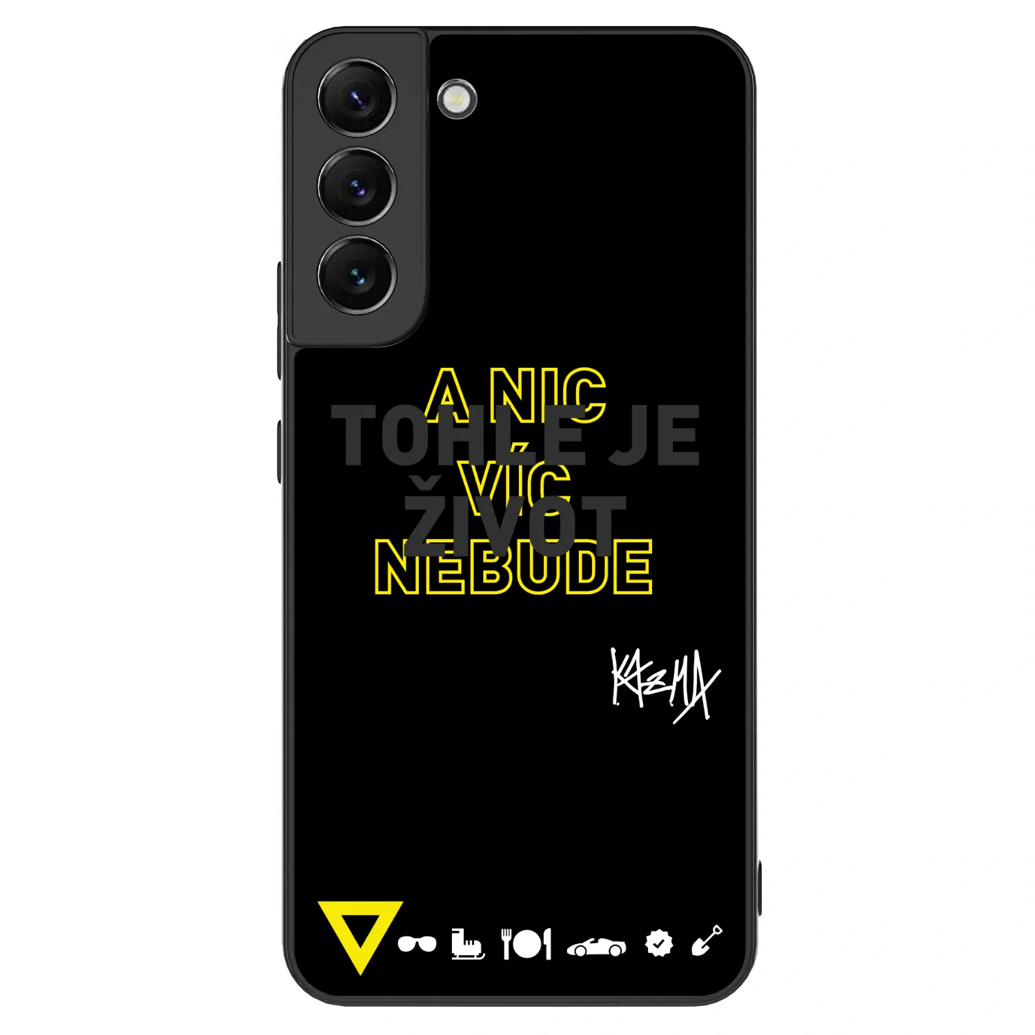 Picasee ULTIMATE CASE pro Samsung Galaxy S22+ 5G - Kazma - TOHLE JE ŽIVOT A NIC VÍC NEBUDE