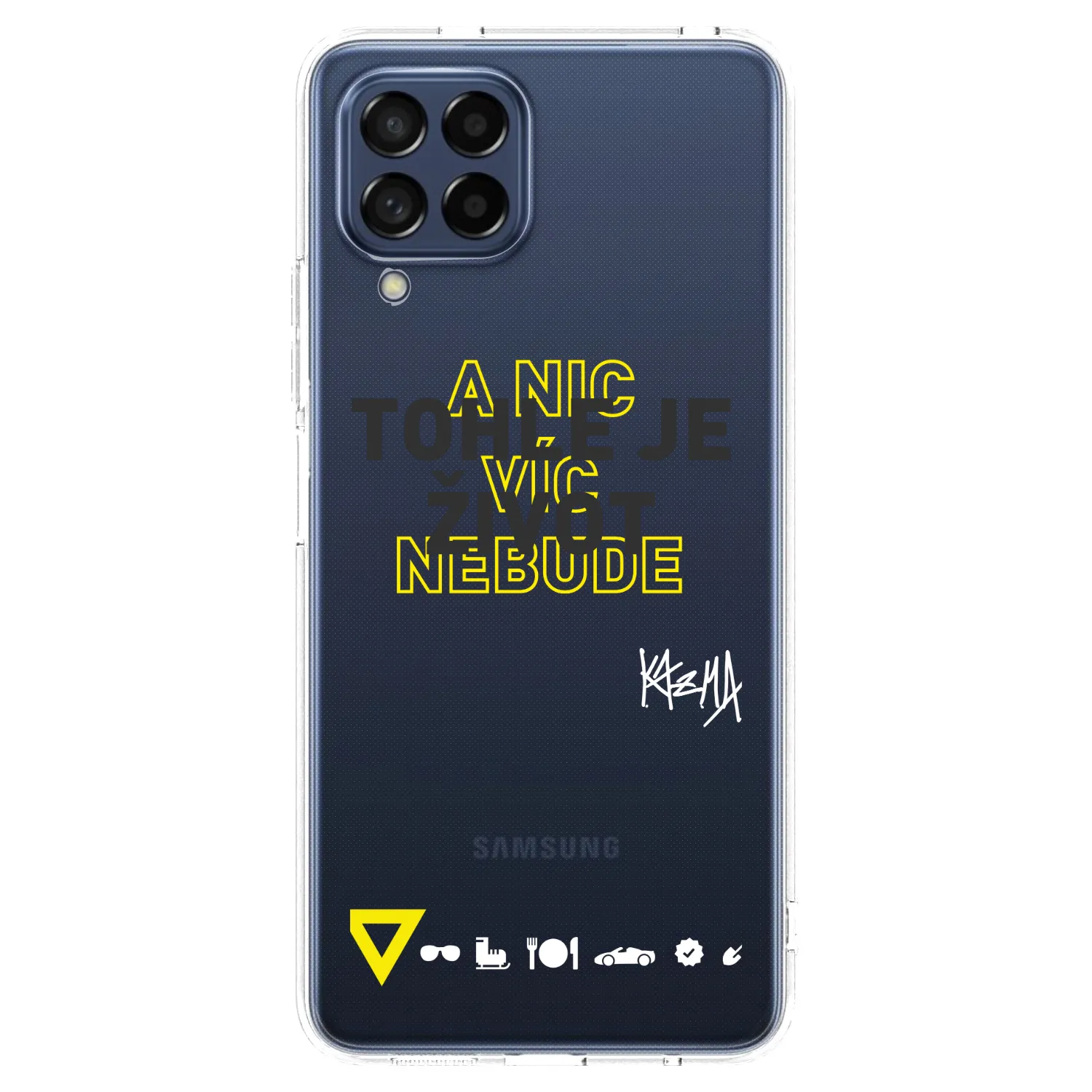 Picasee silikonový průhledný obal pro Samsung Galaxy M53 5G - Kazma - TOHLE JE ŽIVOT A NIC VÍC NEBUDE