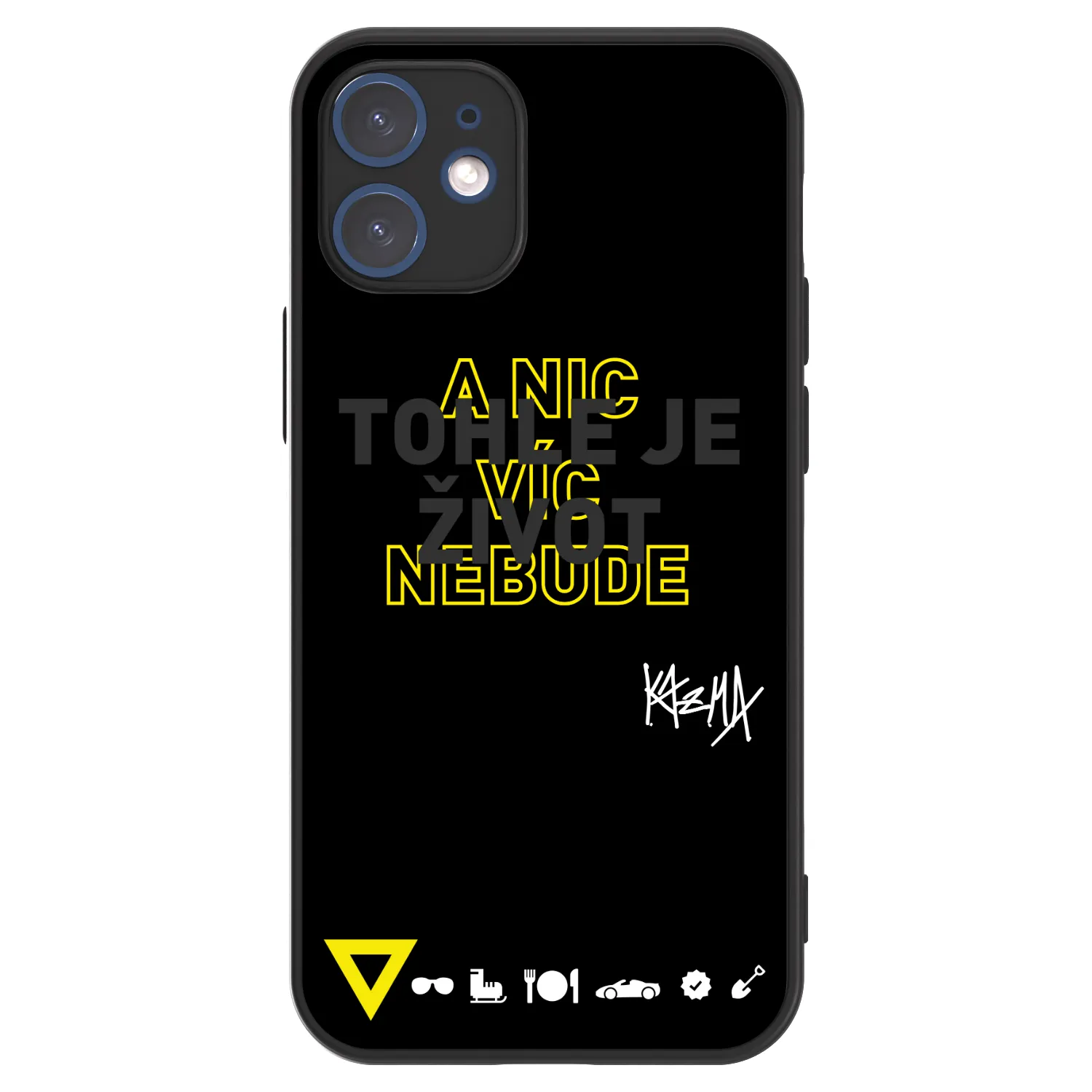 Picasee ULTIMATE CASE MagSafe pro Apple iPhone 12 mini - Kazma - TOHLE JE ŽIVOT A NIC VÍC NEBUDE