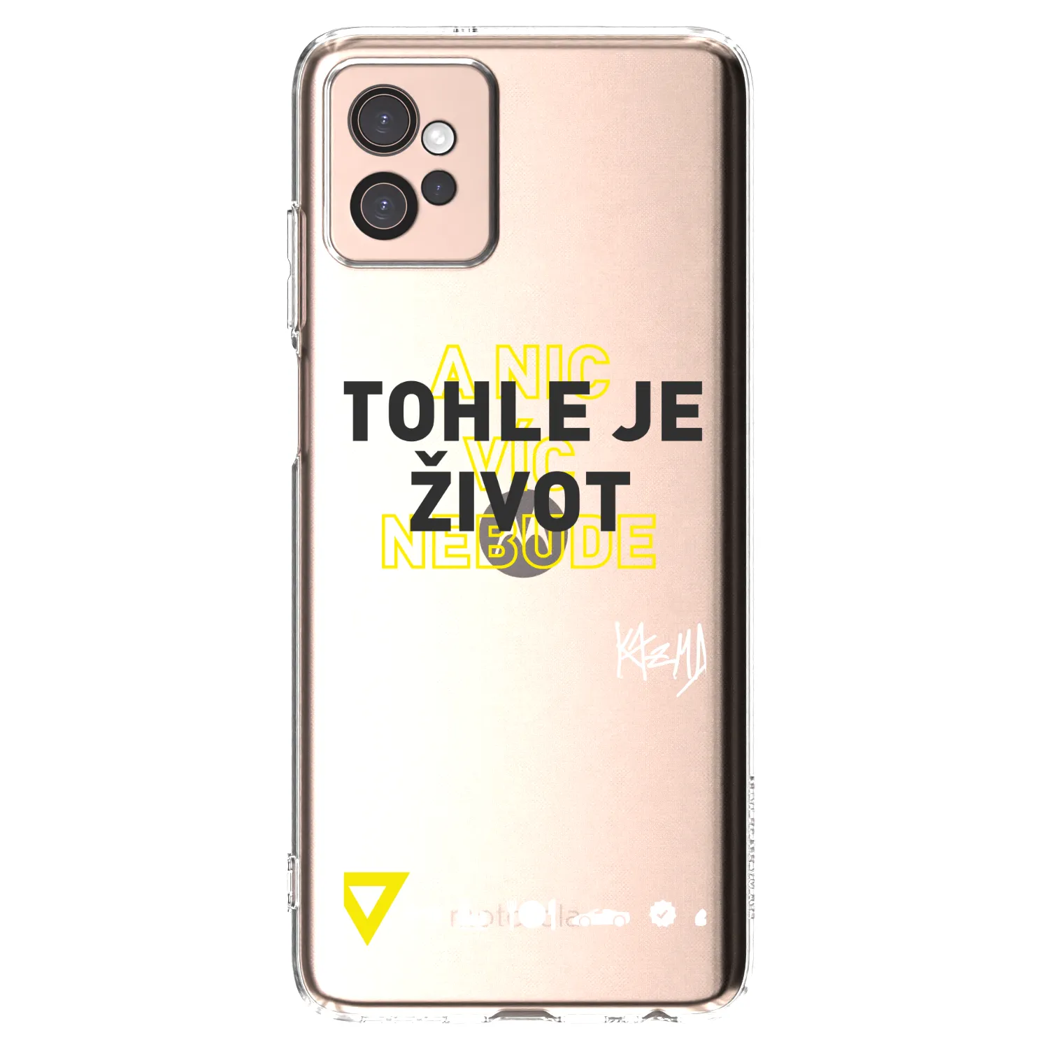 Picasee silikonový průhledný obal pro Motorola Moto G32 - Kazma - TOHLE JE ŽIVOT A NIC VÍC NEBUDE