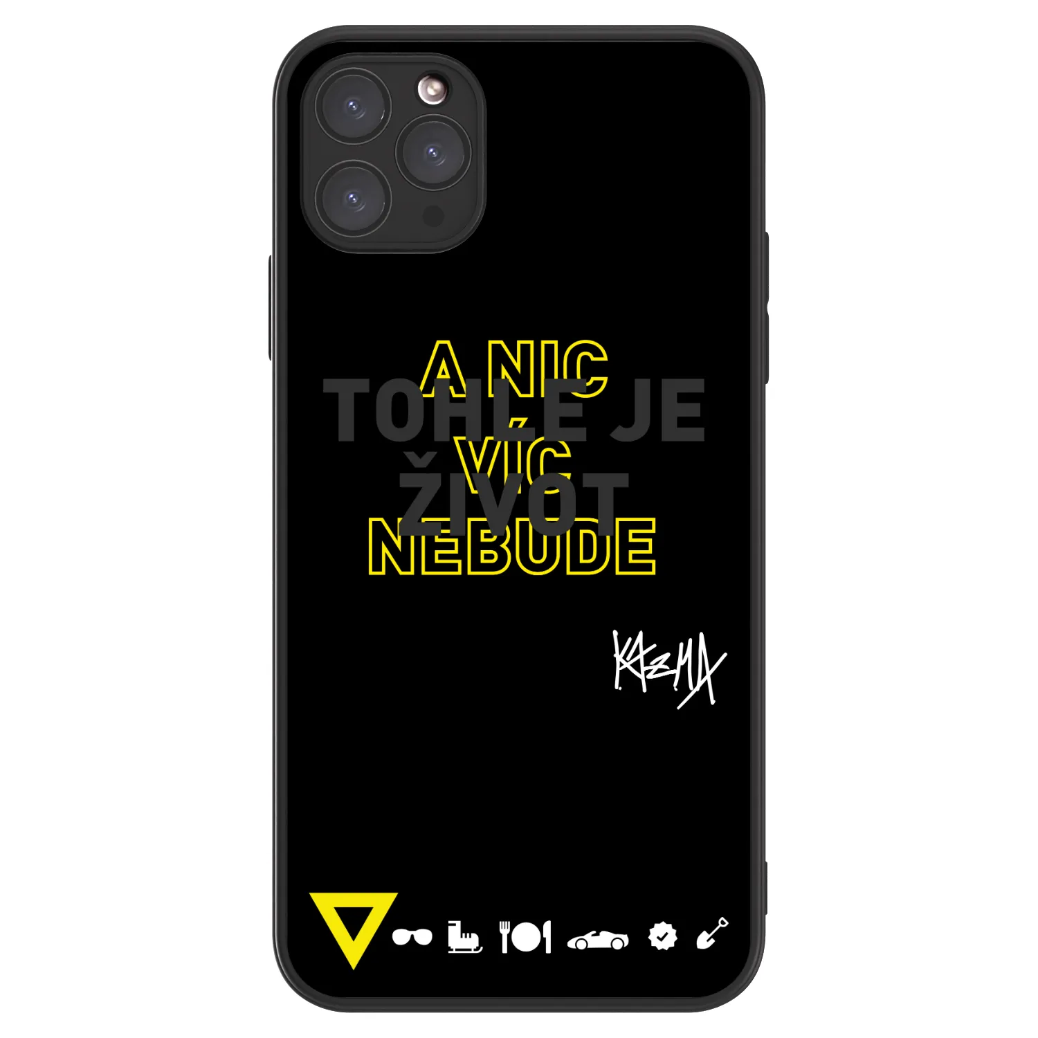 Picasee ULTIMATE CASE MagSafe pro Apple iPhone 11 Pro Max - Kazma - TOHLE JE ŽIVOT A NIC VÍC NEBUDE