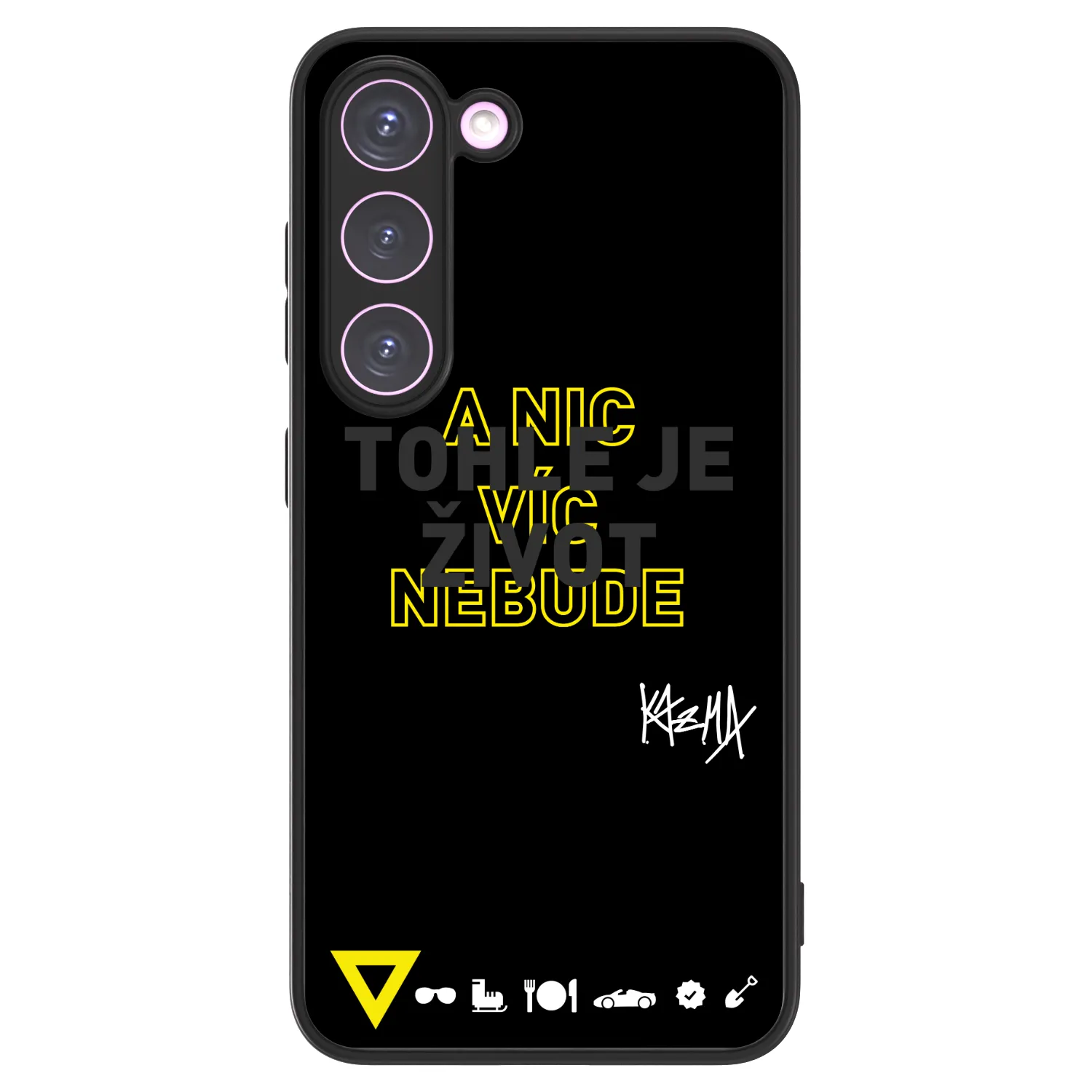 Picasee ULTIMATE CASE pro Samsung Galaxy S23 5G - Kazma - TOHLE JE ŽIVOT A NIC VÍC NEBUDE