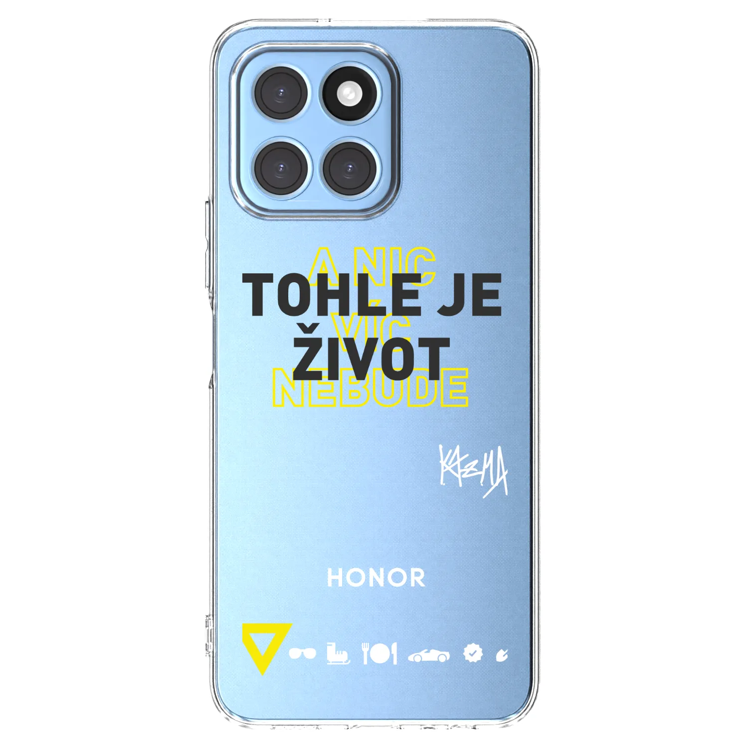 Picasee silikonový průhledný obal pro Honor X6 - Kazma - TOHLE JE ŽIVOT A NIC VÍC NEBUDE