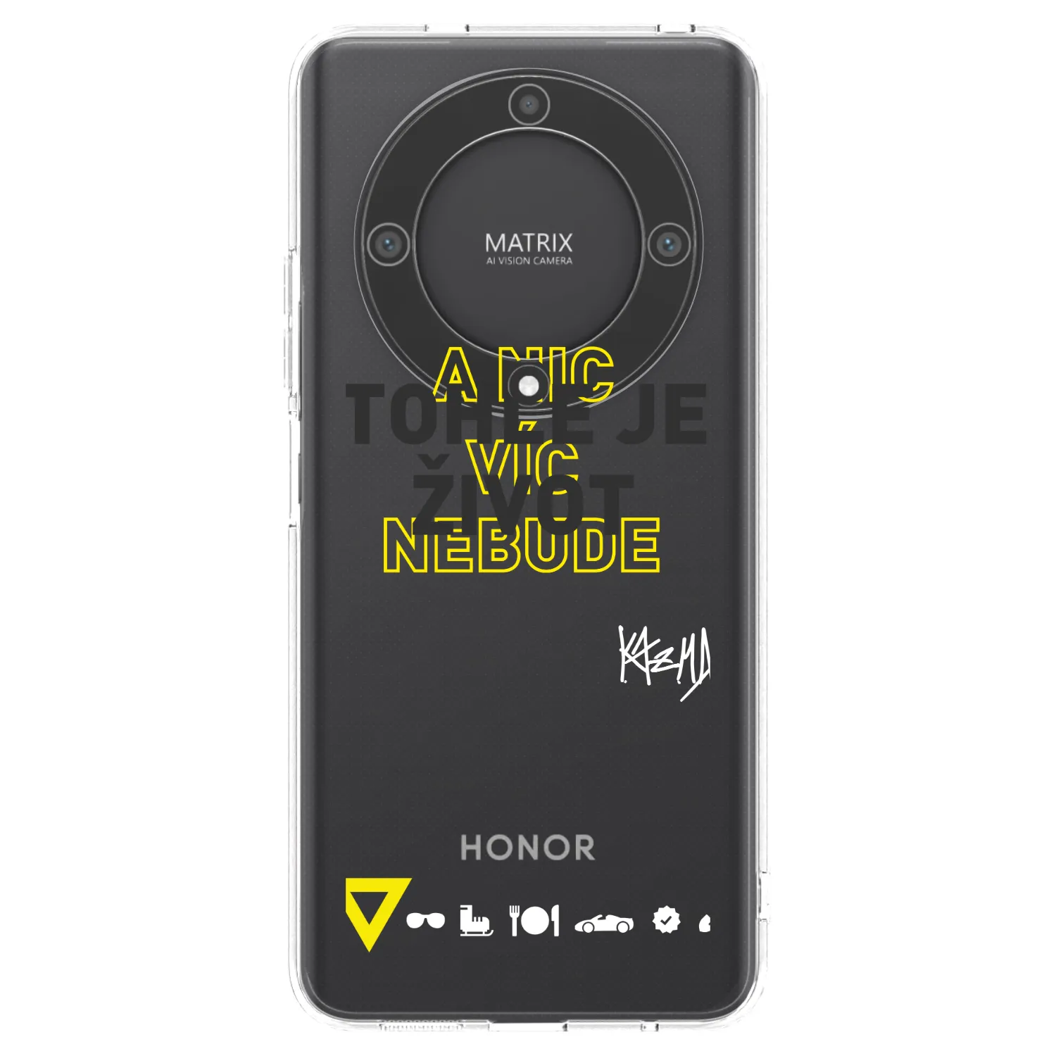Picasee silikonový průhledný obal pro Honor Magic5 Lite 5G - Kazma - TOHLE JE ŽIVOT A NIC VÍC NEBUDE