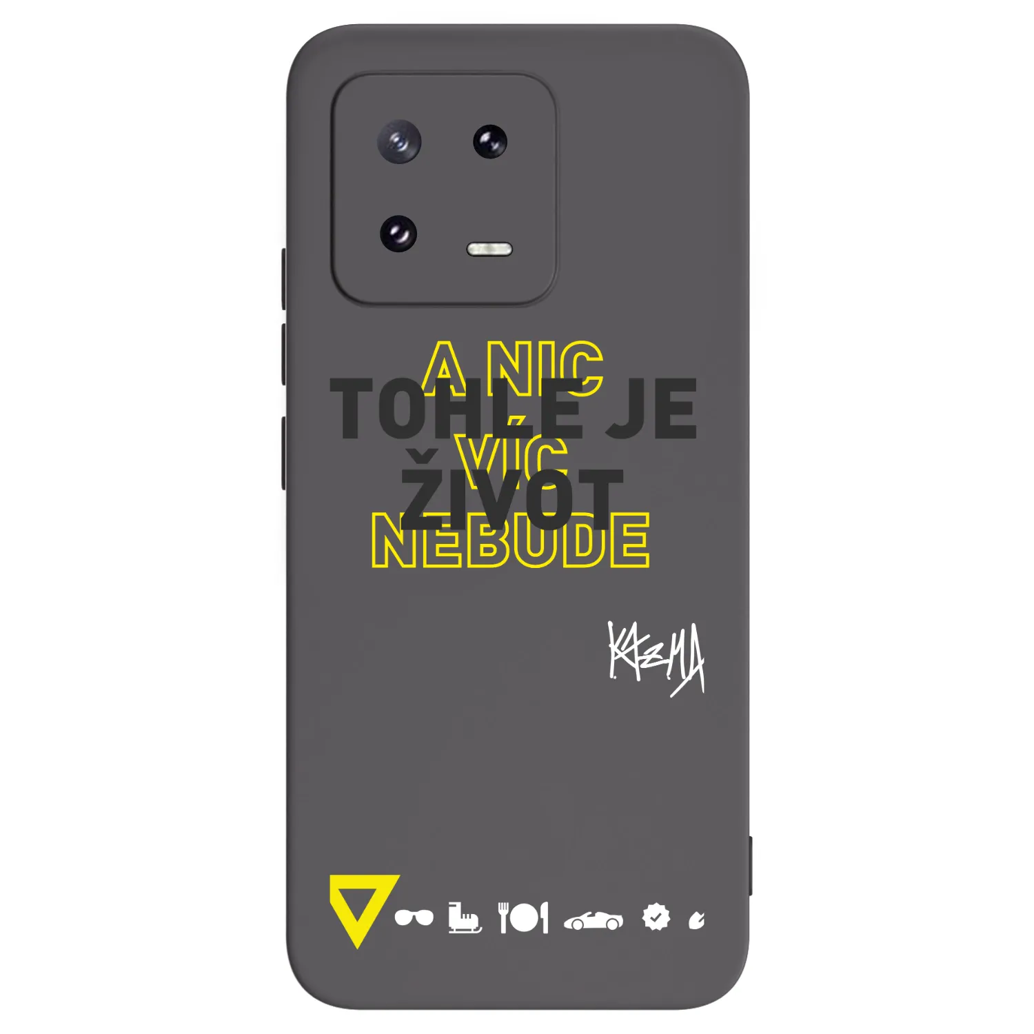 Picasee silikonový černý obal pro Xiaomi 13 Pro - Kazma - TOHLE JE ŽIVOT A NIC VÍC NEBUDE