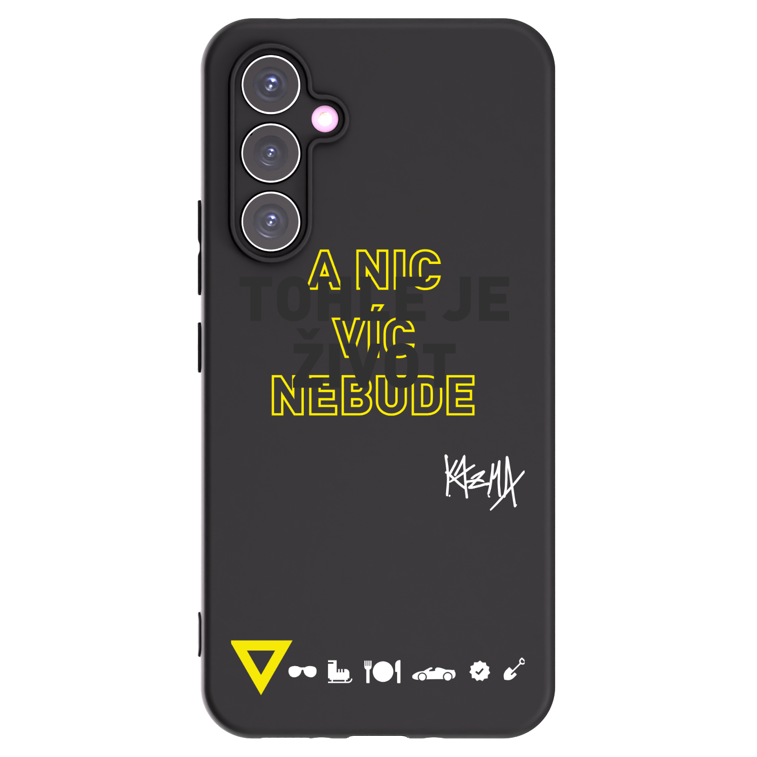 Picasee silikonový černý obal pro Samsung Galaxy A54 5G A546B - Kazma - TOHLE JE ŽIVOT A NIC VÍC NEBUDE