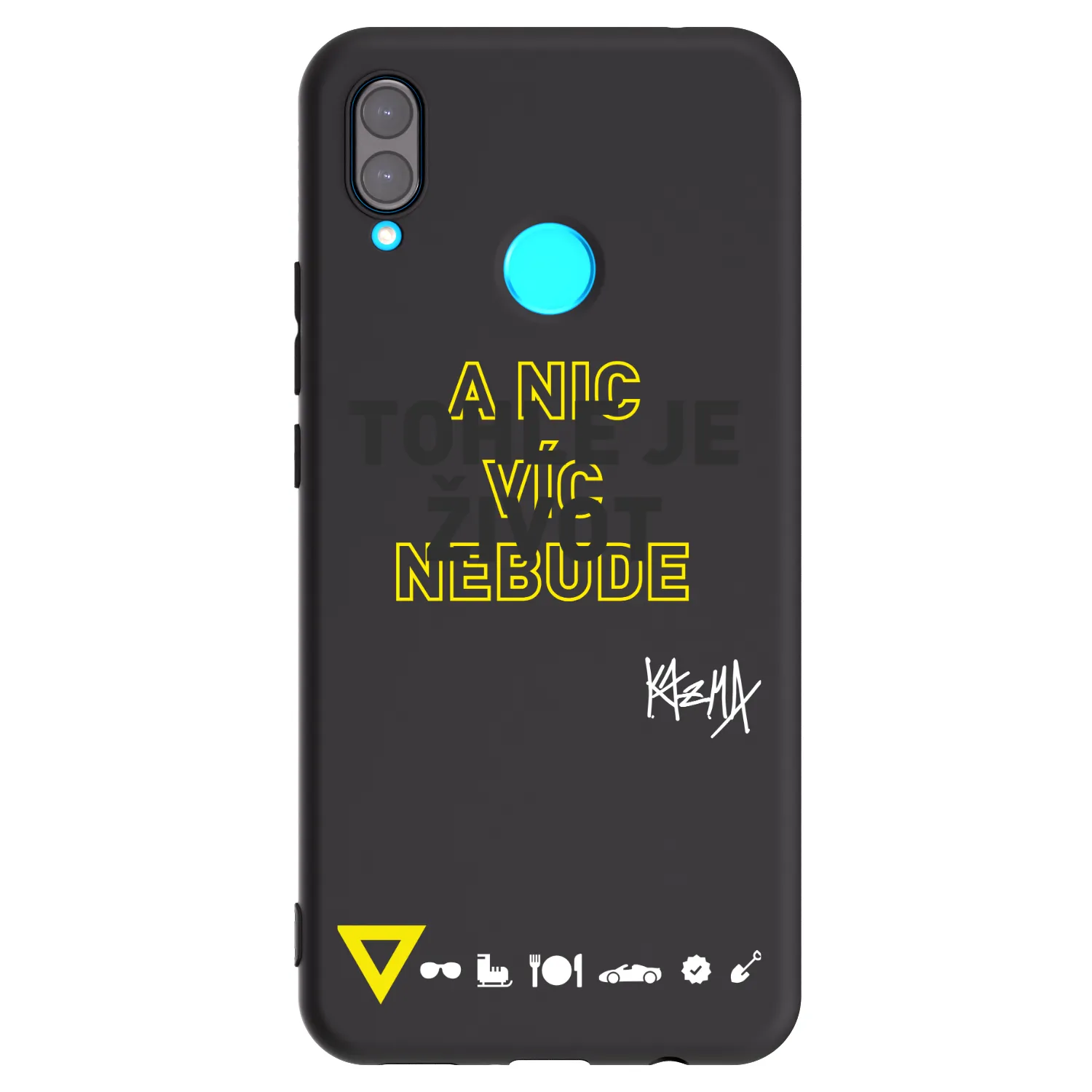 Picasee silikonový černý obal pro Huawei Nova 3i - Kazma - TOHLE JE ŽIVOT A NIC VÍC NEBUDE