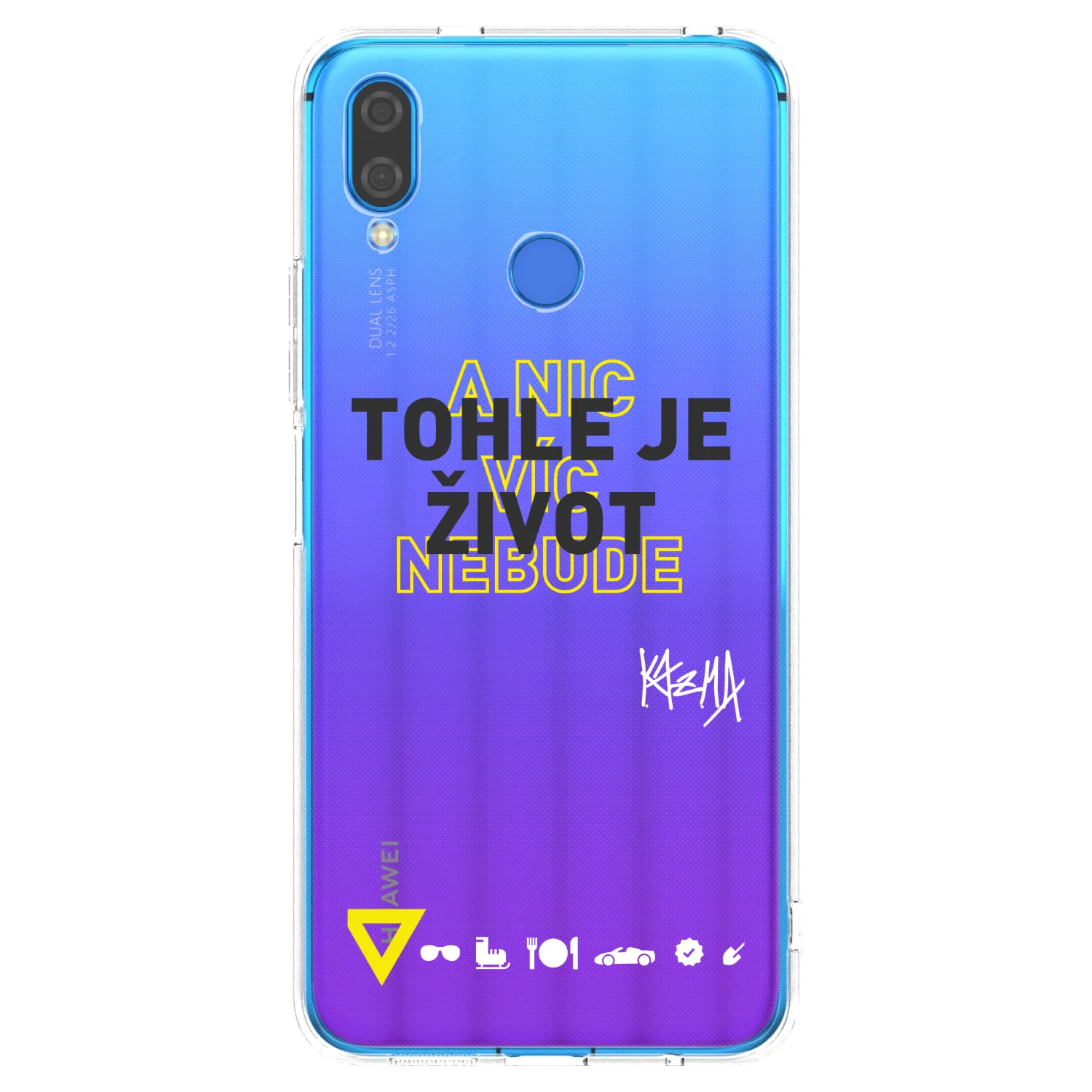 Picasee silikonový průhledný obal pro Huawei Nova 3i - Kazma - TOHLE JE ŽIVOT A NIC VÍC NEBUDE
