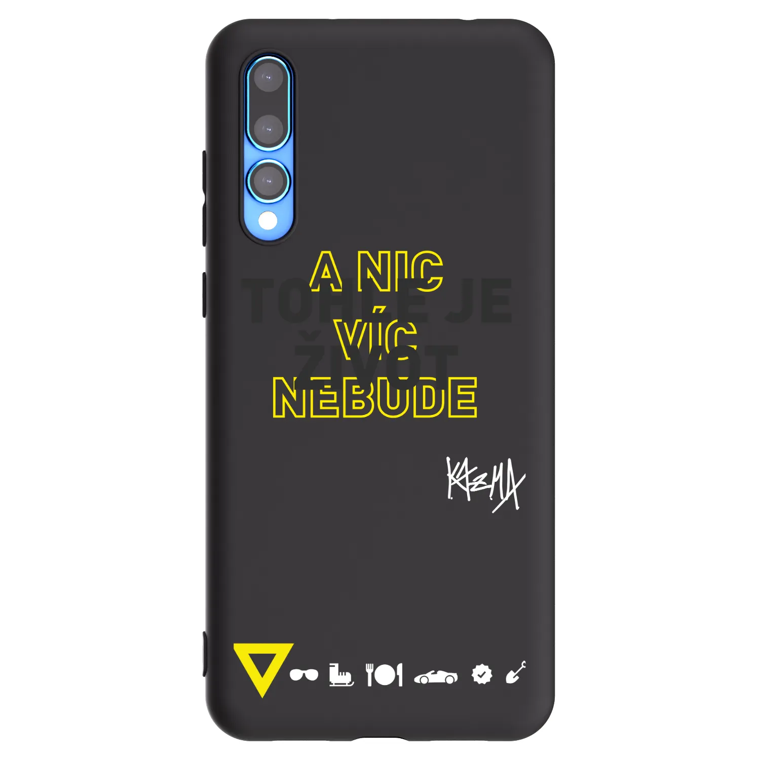 Picasee silikonový černý obal pro Huawei P20 Pro - Kazma - TOHLE JE ŽIVOT A NIC VÍC NEBUDE