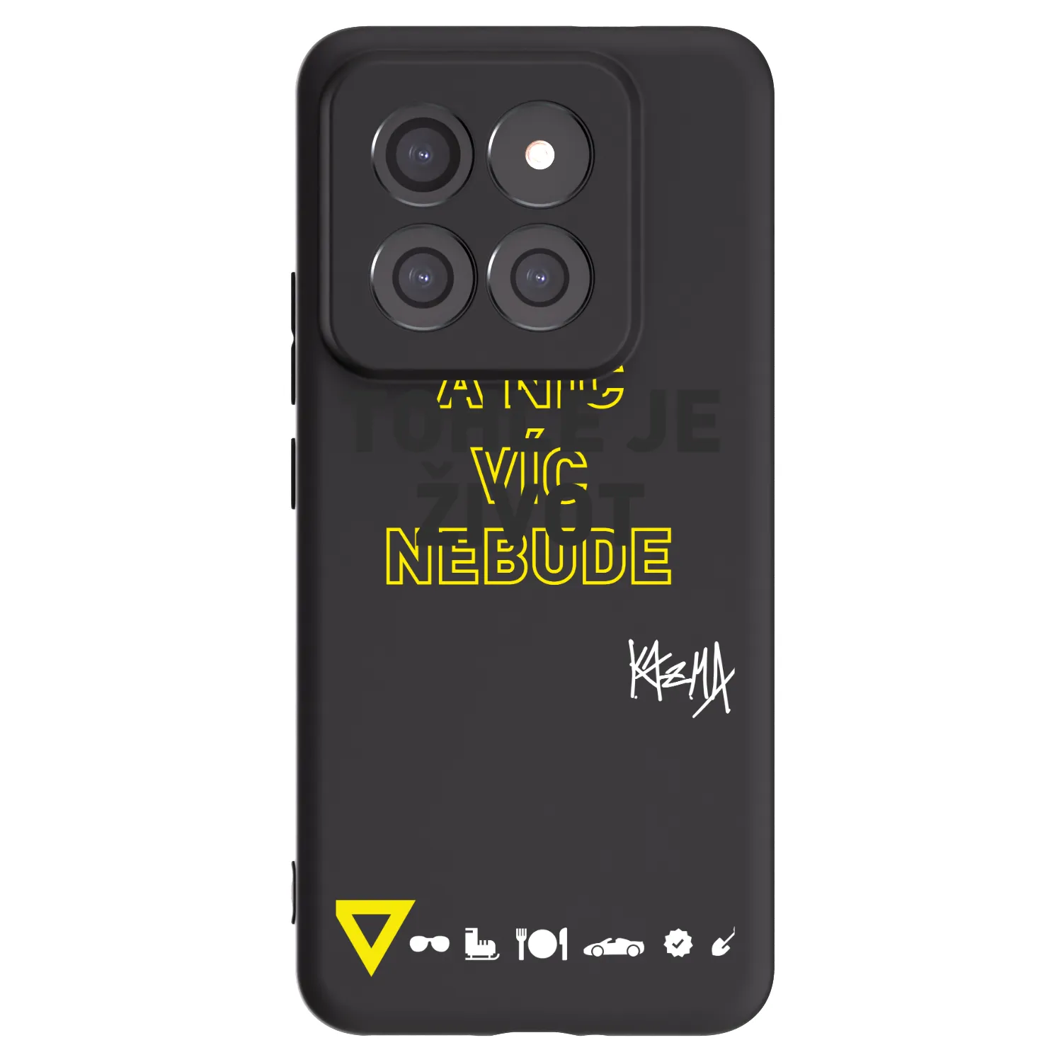 Picasee silikonový černý obal pro Xiaomi 14 Pro - Kazma - TOHLE JE ŽIVOT A NIC VÍC NEBUDE