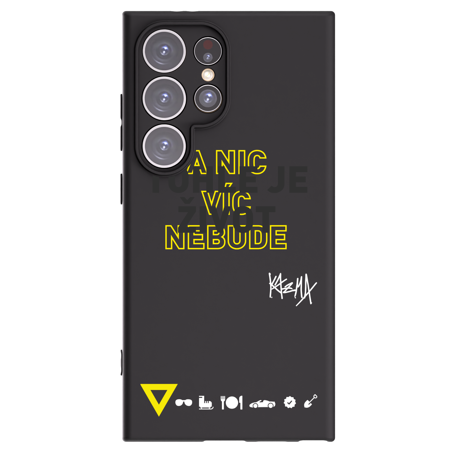 Picasee silikonový černý obal pro Samsung Galaxy S24 Ultra S928B 5G - Kazma - TOHLE JE ŽIVOT A NIC VÍC NEBUDE