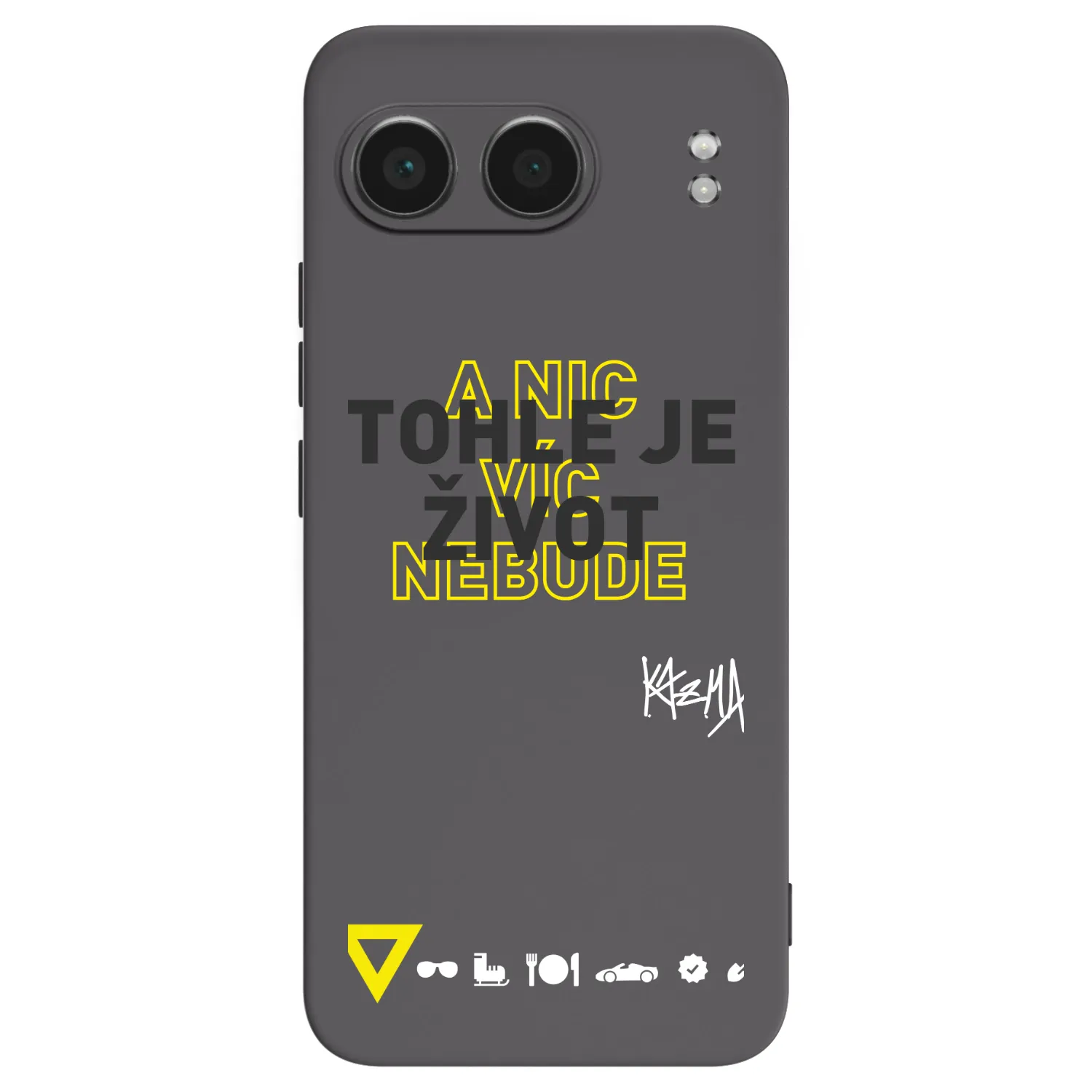 Picasee silikonový černý obal pro OnePlus Nord 4 - Kazma - TOHLE JE ŽIVOT A NIC VÍC NEBUDE