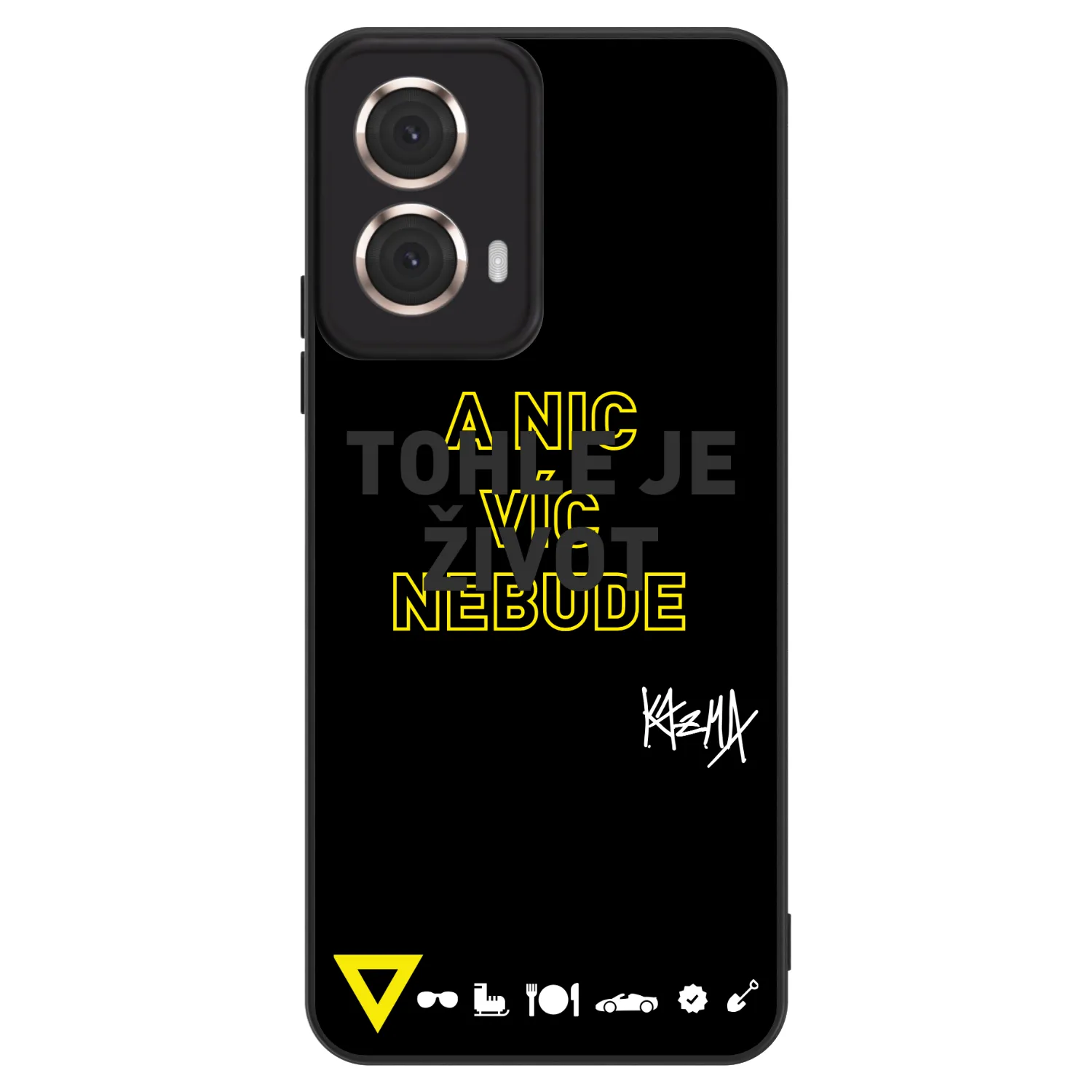 Picasee ULTIMATE CASE pro Motorola Moto G85 - Kazma - TOHLE JE ŽIVOT A NIC VÍC NEBUDE