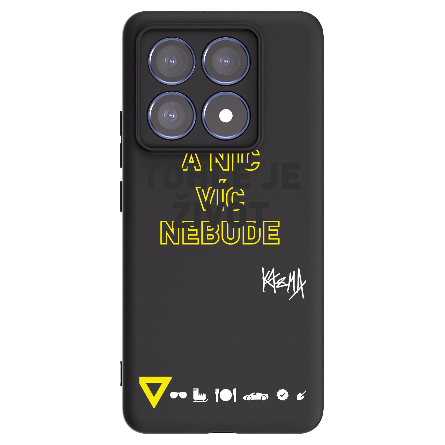 Picasee silikonový černý obal pro Xiaomi 14T Pro - Kazma - TOHLE JE ŽIVOT A NIC VÍC NEBUDE