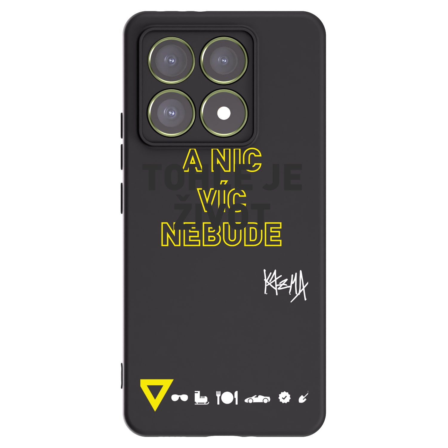 Picasee silikonový černý obal pro Xiaomi 14T - Kazma - TOHLE JE ŽIVOT A NIC VÍC NEBUDE