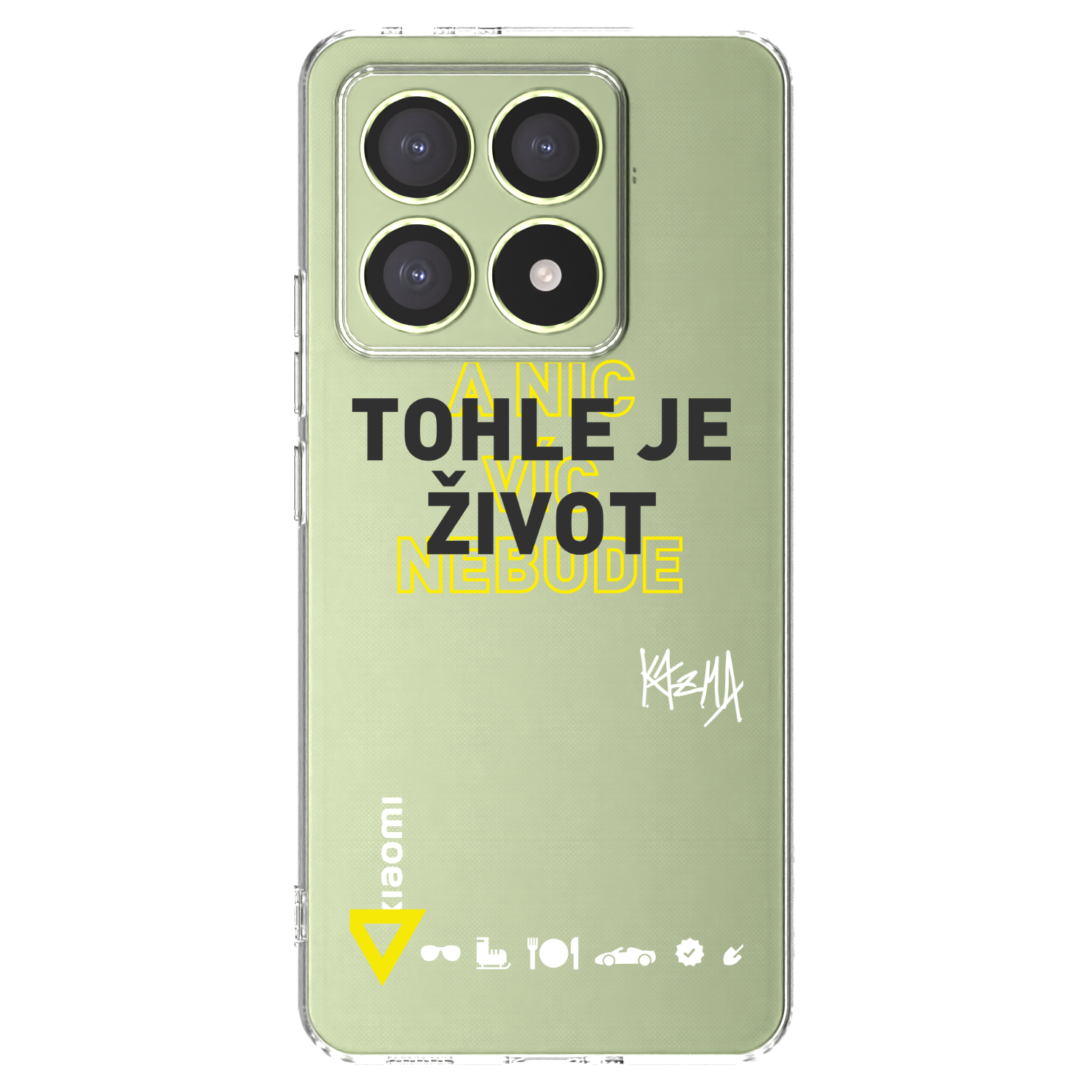 Picasee silikonový průhledný obal pro Xiaomi 14T - Kazma - TOHLE JE ŽIVOT A NIC VÍC NEBUDE