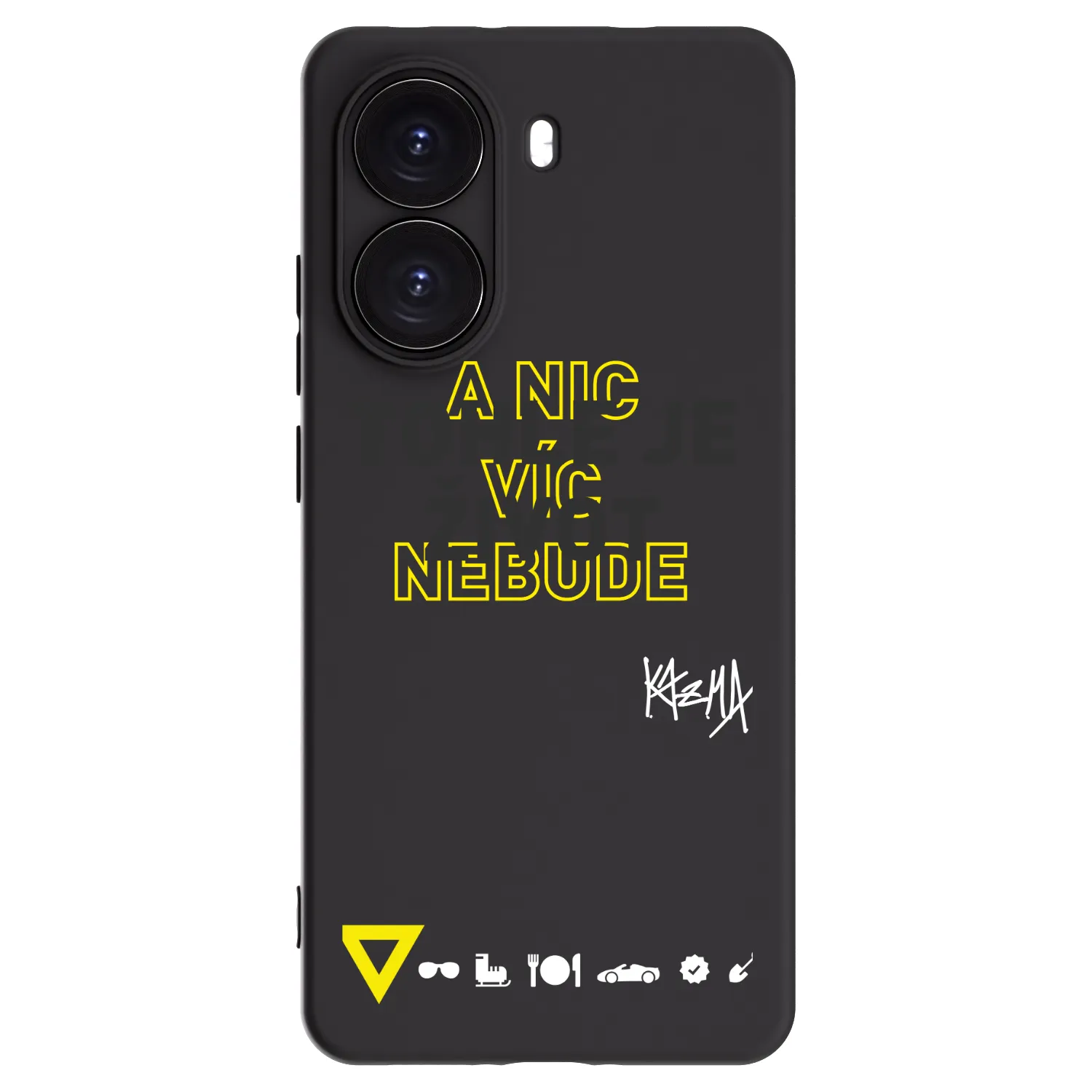 Picasee silikonový černý obal pro Xiaomi Poco X7 Pro 5G - Kazma - TOHLE JE ŽIVOT A NIC VÍC NEBUDE