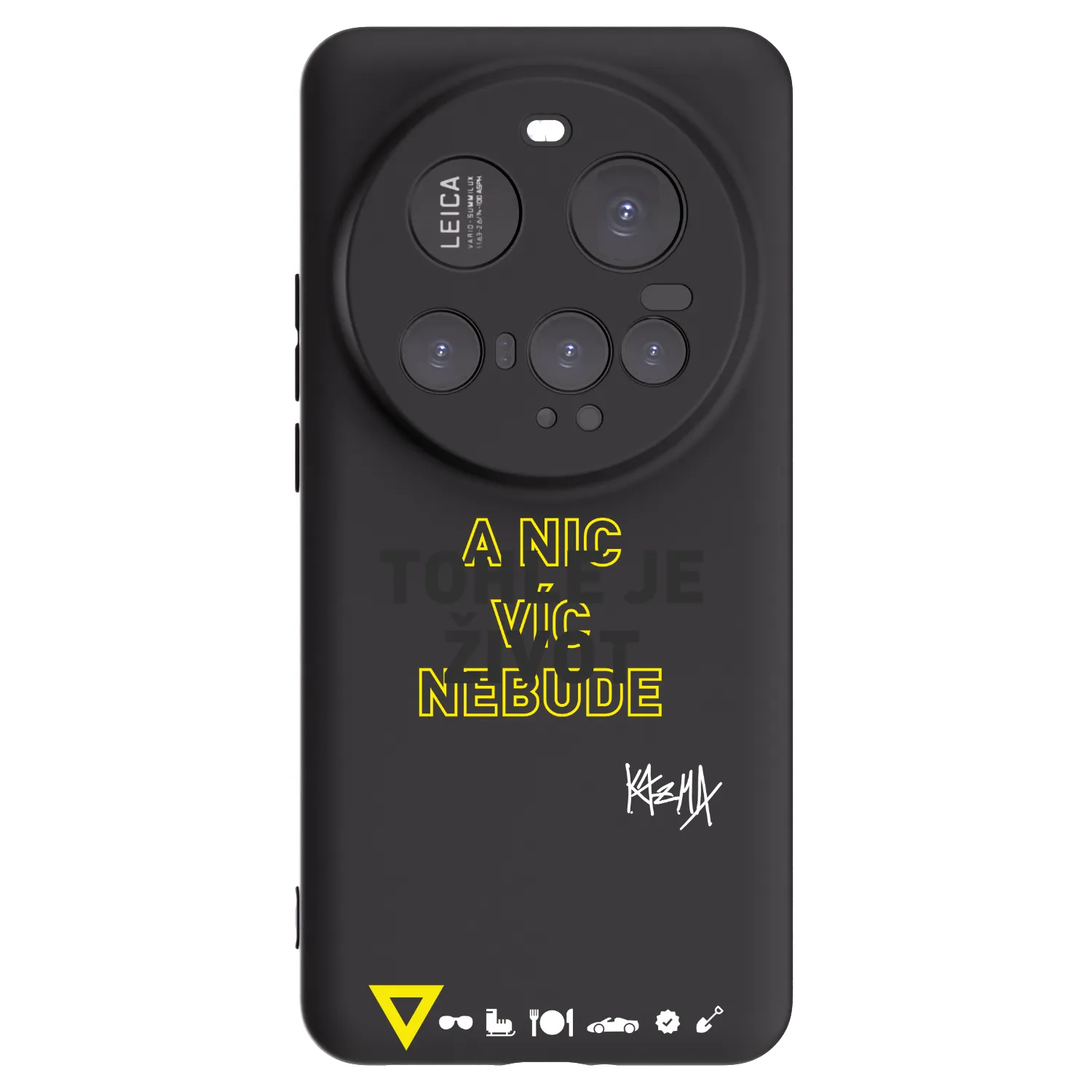 Picasee silikonový černý obal pro Xiaomi 15 Ultra - Kazma - TOHLE JE ŽIVOT A NIC VÍC NEBUDE
