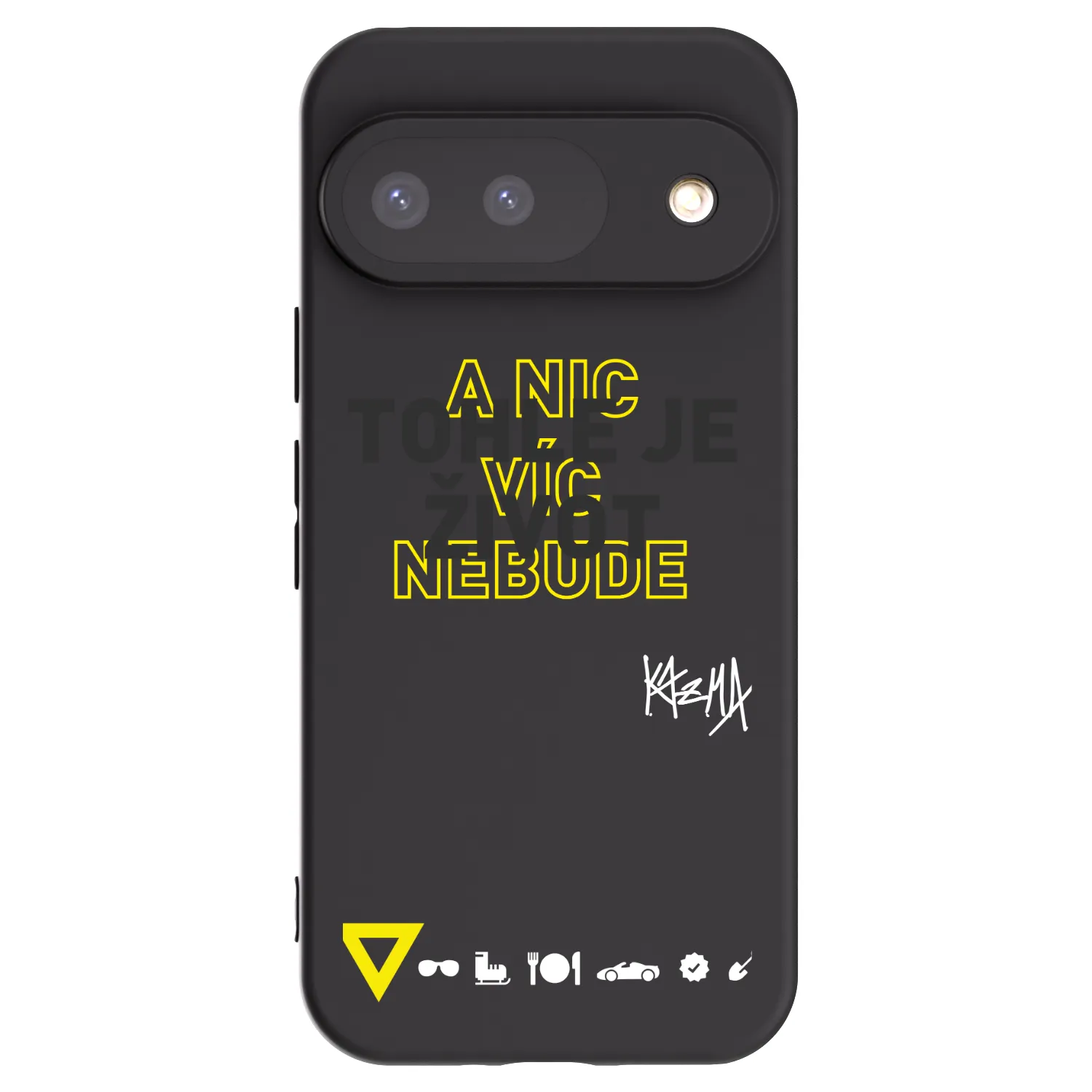 Picasee silikonový černý obal pro Google Pixel 9 - Kazma - TOHLE JE ŽIVOT A NIC VÍC NEBUDE