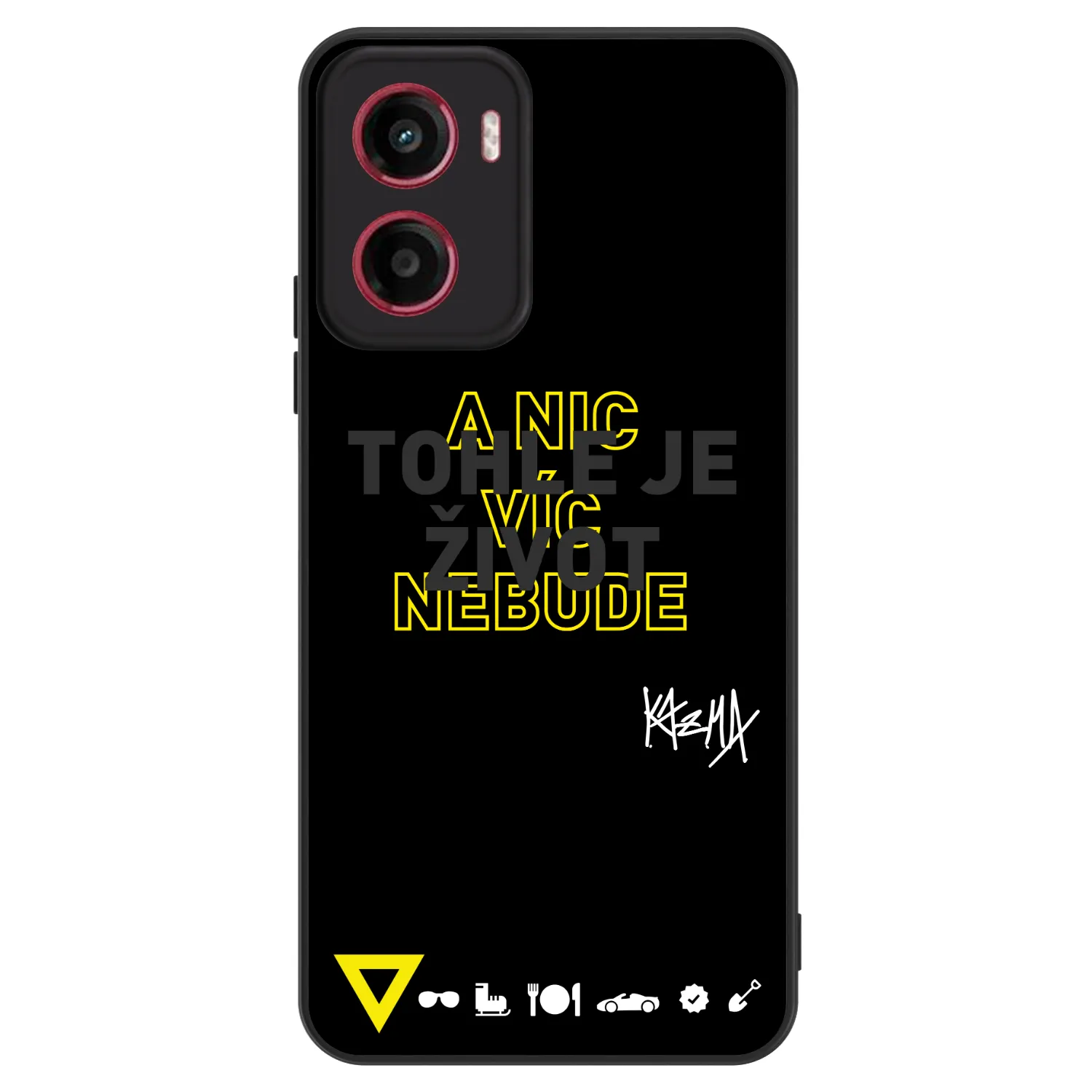 Picasee ULTIMATE CASE pro Motorola Moto G05 - Kazma - TOHLE JE ŽIVOT A NIC VÍC NEBUDE