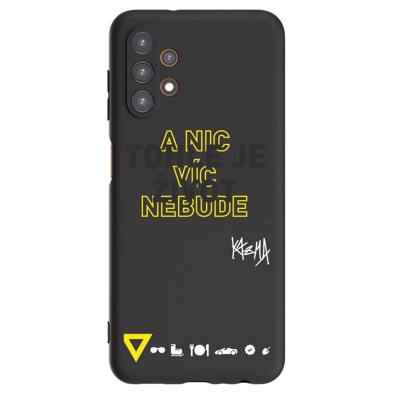 Picasee silikonový černý obal pro Samsung Galaxy A13 5G - Kazma - TOHLE JE ŽIVOT A NIC VÍC NEBUDE