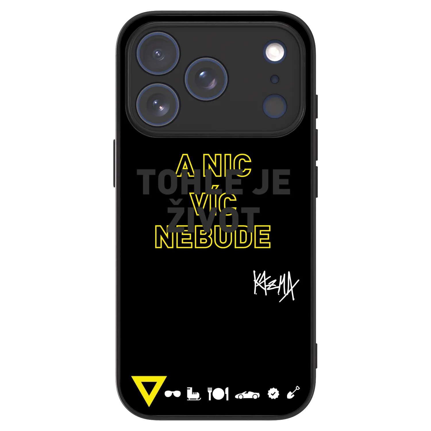 Picasee ULTIMATE CASE pro Apple iPhone 17 Pro - Kazma - TOHLE JE ŽIVOT A NIC VÍC NEBUDE