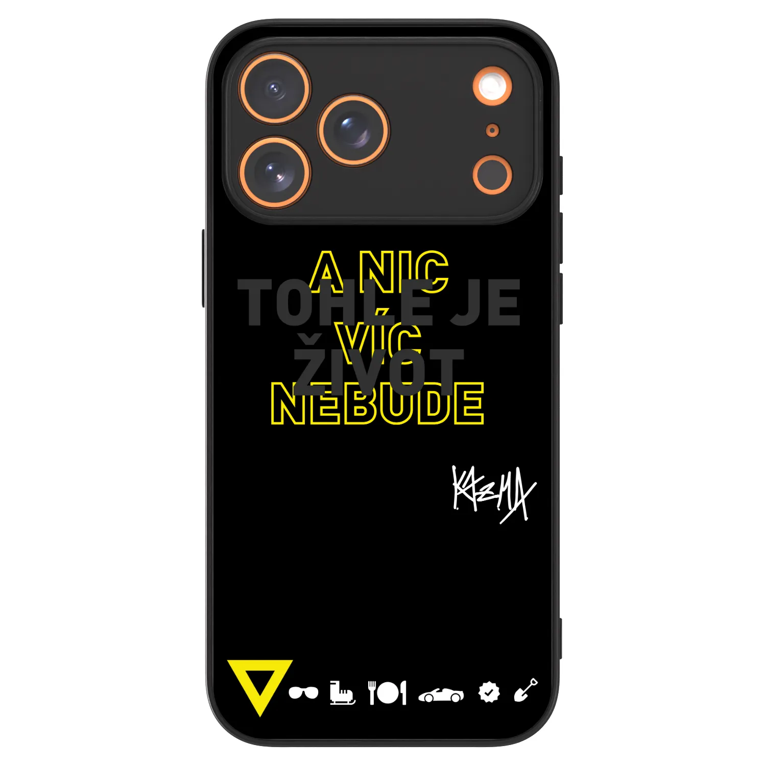 Picasee ULTIMATE CASE MagSafe pro Apple iPhone 17 Pro Max - Kazma - TOHLE JE ŽIVOT A NIC VÍC NEBUDE