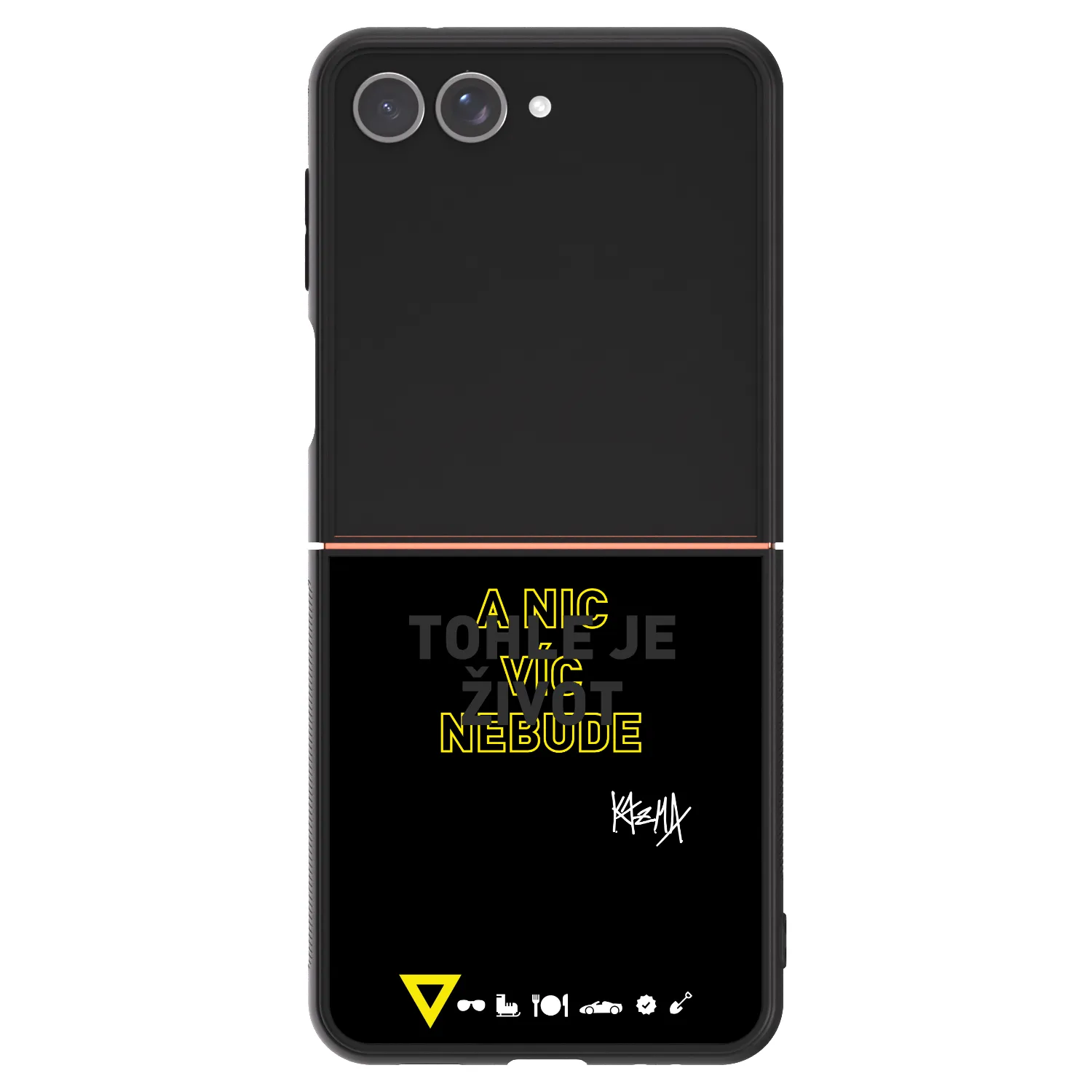 Picasee ULTIMATE CASE pro Samsung Galaxy Z Flip7 5G - Kazma - TOHLE JE ŽIVOT A NIC VÍC NEBUDE