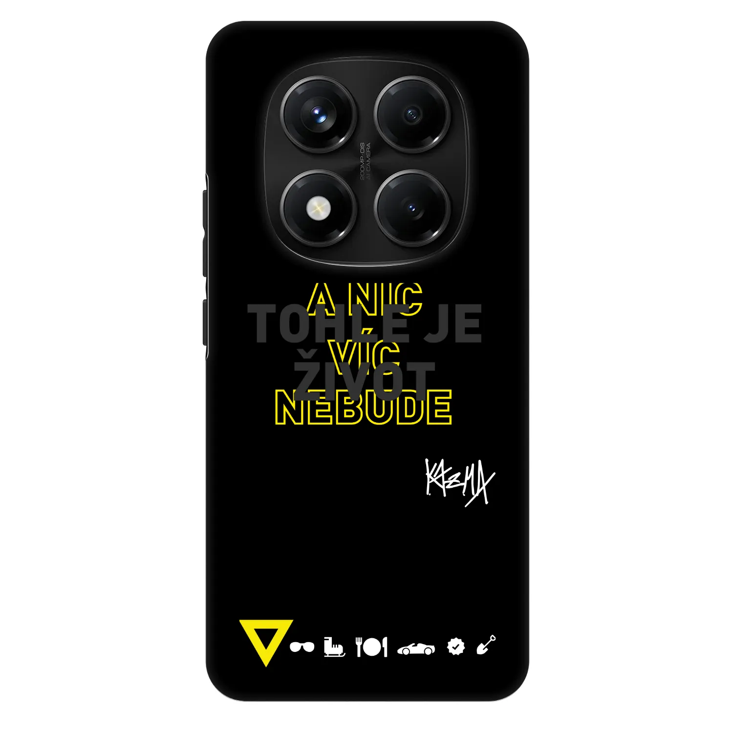 Picasee Fashion Case pro Xiaomi Redmi Note 14 Pro+ 5G - Kazma - TOHLE JE ŽIVOT A NIC VÍC NEBUDE