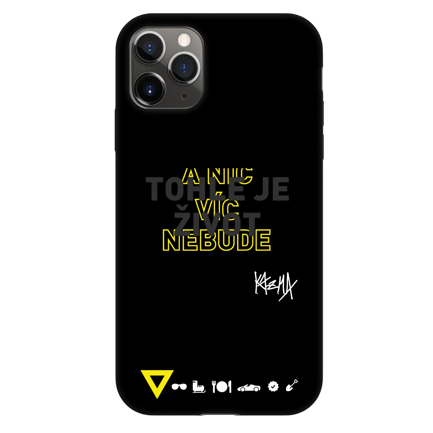 Picasee Fashion Case pro Apple iPhone 11 Pro - Kazma - TOHLE JE ŽIVOT A NIC VÍC NEBUDE