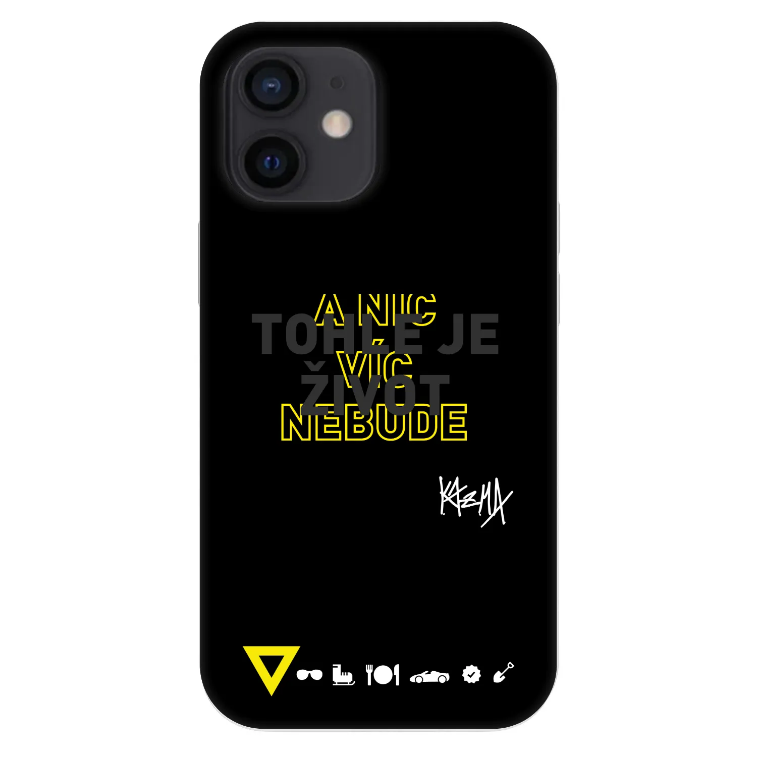 Picasee Fashion Case pro Apple iPhone 12 mini - Kazma - TOHLE JE ŽIVOT A NIC VÍC NEBUDE