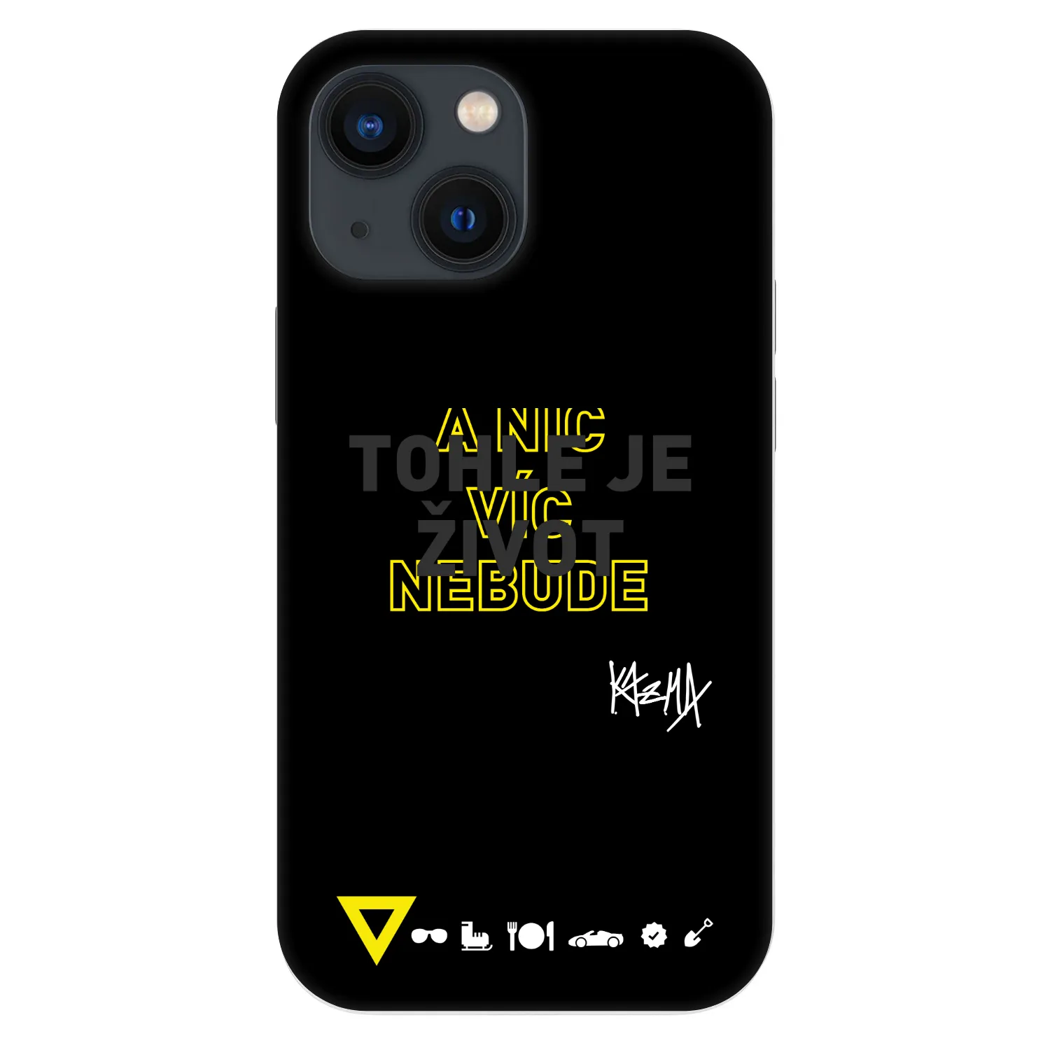 Picasee Fashion Case pro Apple iPhone 13 mini - Kazma - TOHLE JE ŽIVOT A NIC VÍC NEBUDE