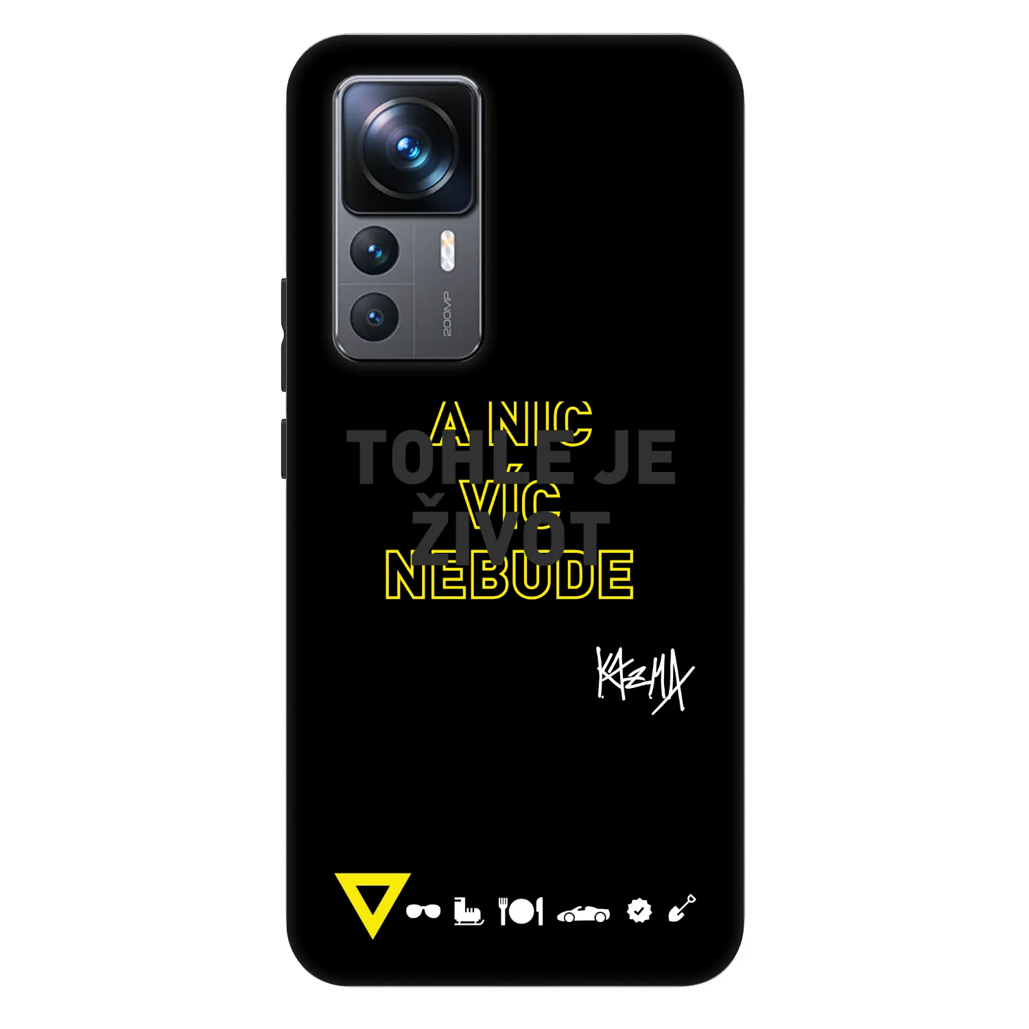 Picasee Fashion Case pro Xiaomi 12T Pro - Kazma - TOHLE JE ŽIVOT A NIC VÍC NEBUDE