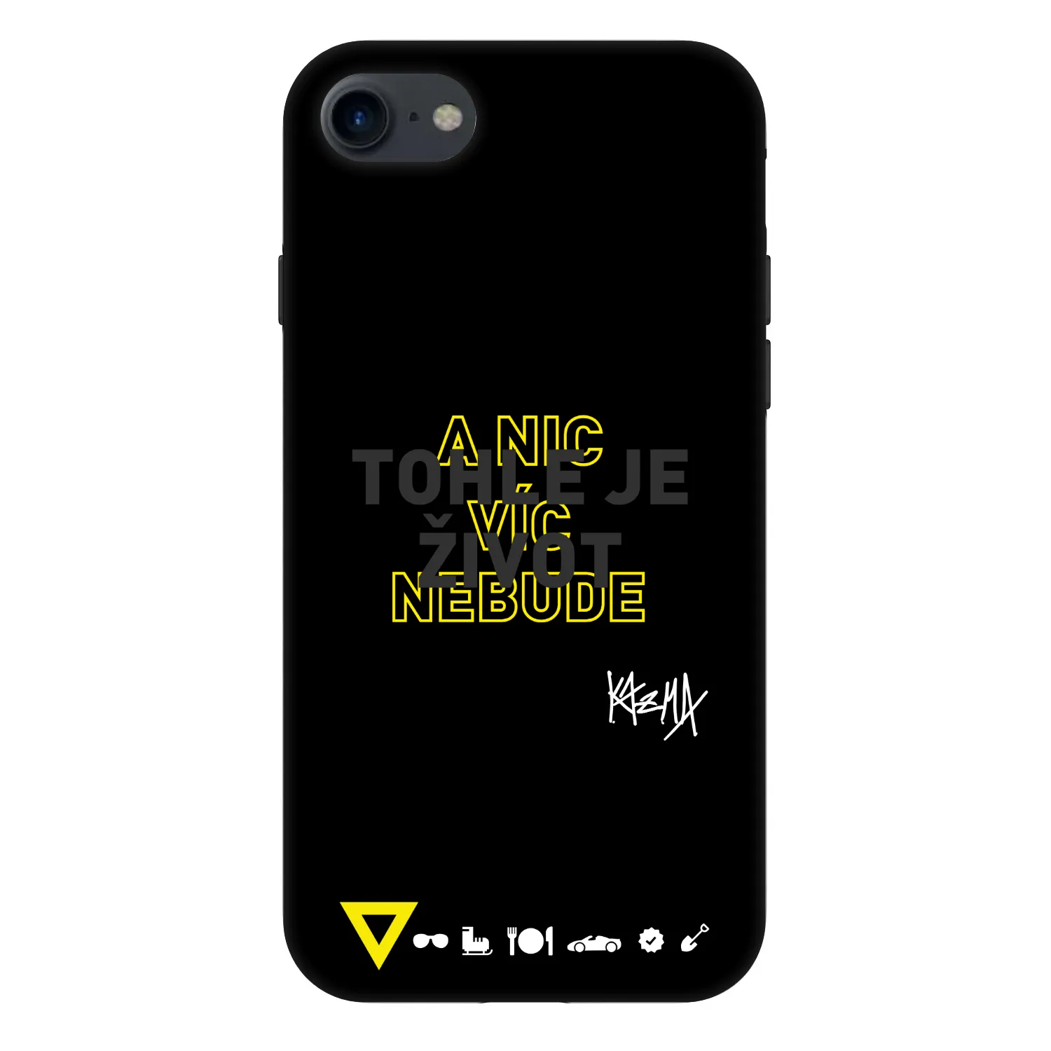 Picasee Fashion Case pro Apple iPhone 7 - Kazma - TOHLE JE ŽIVOT A NIC VÍC NEBUDE