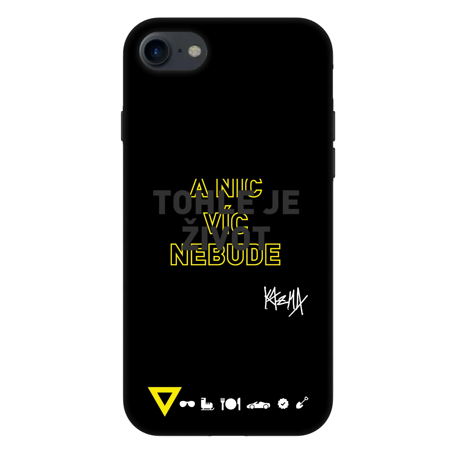 Picasee Fashion Case pro Apple iPhone 8 - Kazma - TOHLE JE ŽIVOT A NIC VÍC NEBUDE