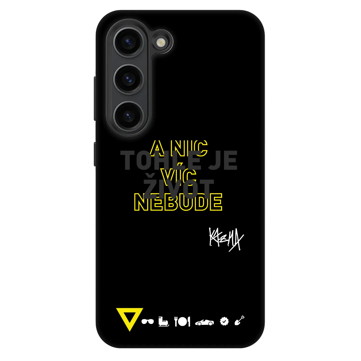 Picasee Fashion Case pro Samsung Galaxy S23+ 5G - Kazma - TOHLE JE ŽIVOT A NIC VÍC NEBUDE