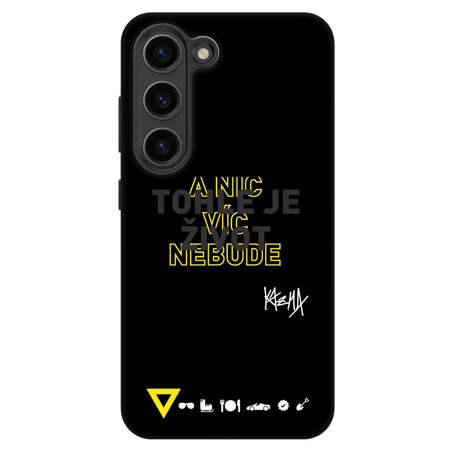 Picasee Fashion Case pro Samsung Galaxy S23 5G - Kazma - TOHLE JE ŽIVOT A NIC VÍC NEBUDE